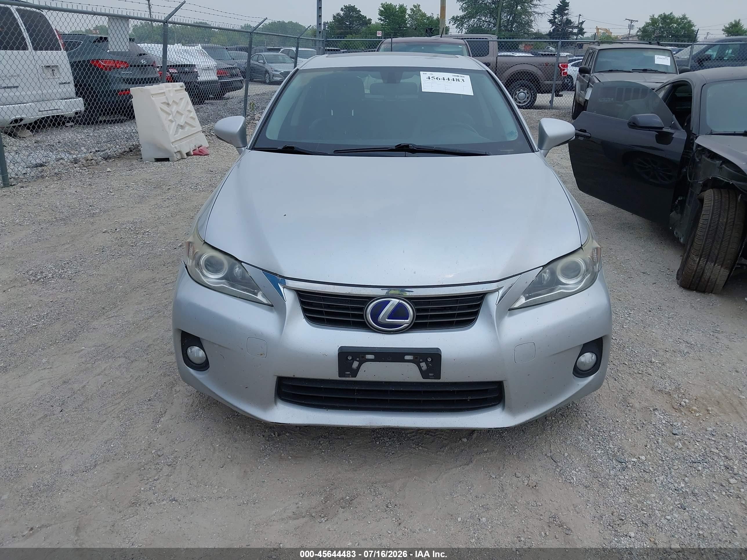 2012 Lexus Ct 200h Premium Silver vin: JTHKD5BH8C2116535