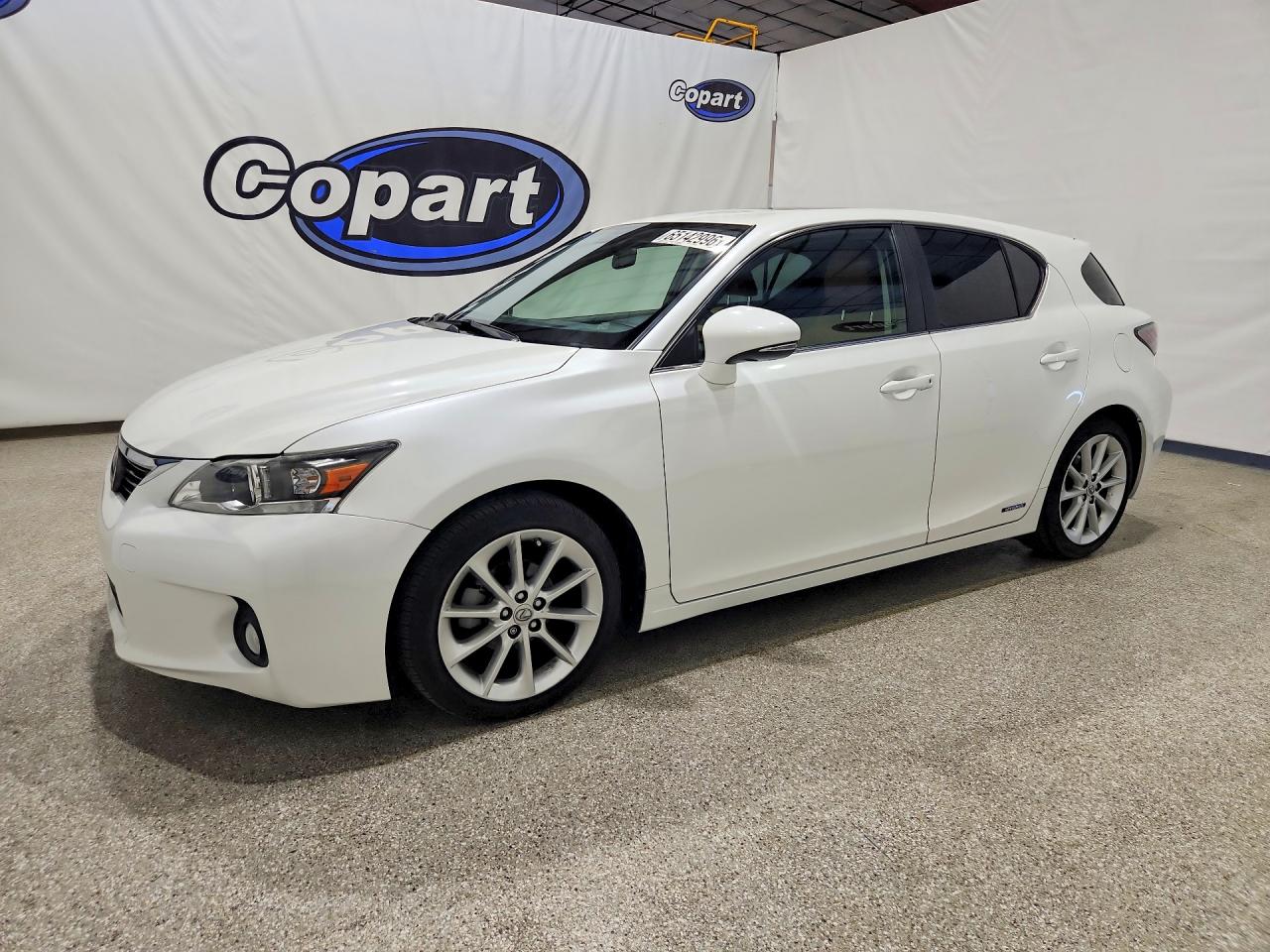 2013 Lexus Ct 200 White vin: JTHKD5BH8D2125219
