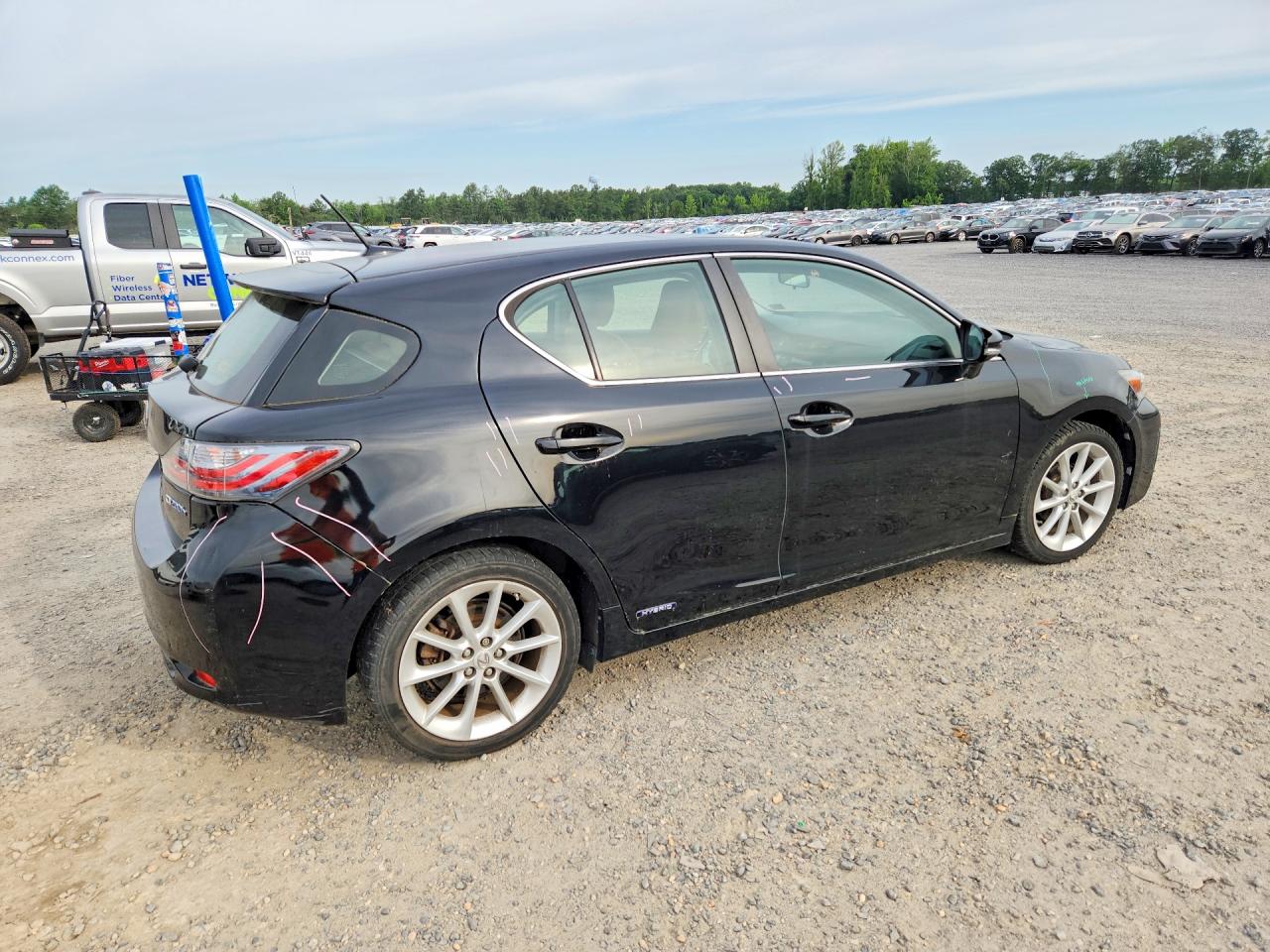 2013 Lexus Ct 200 Black vin: JTHKD5BH8D2131828