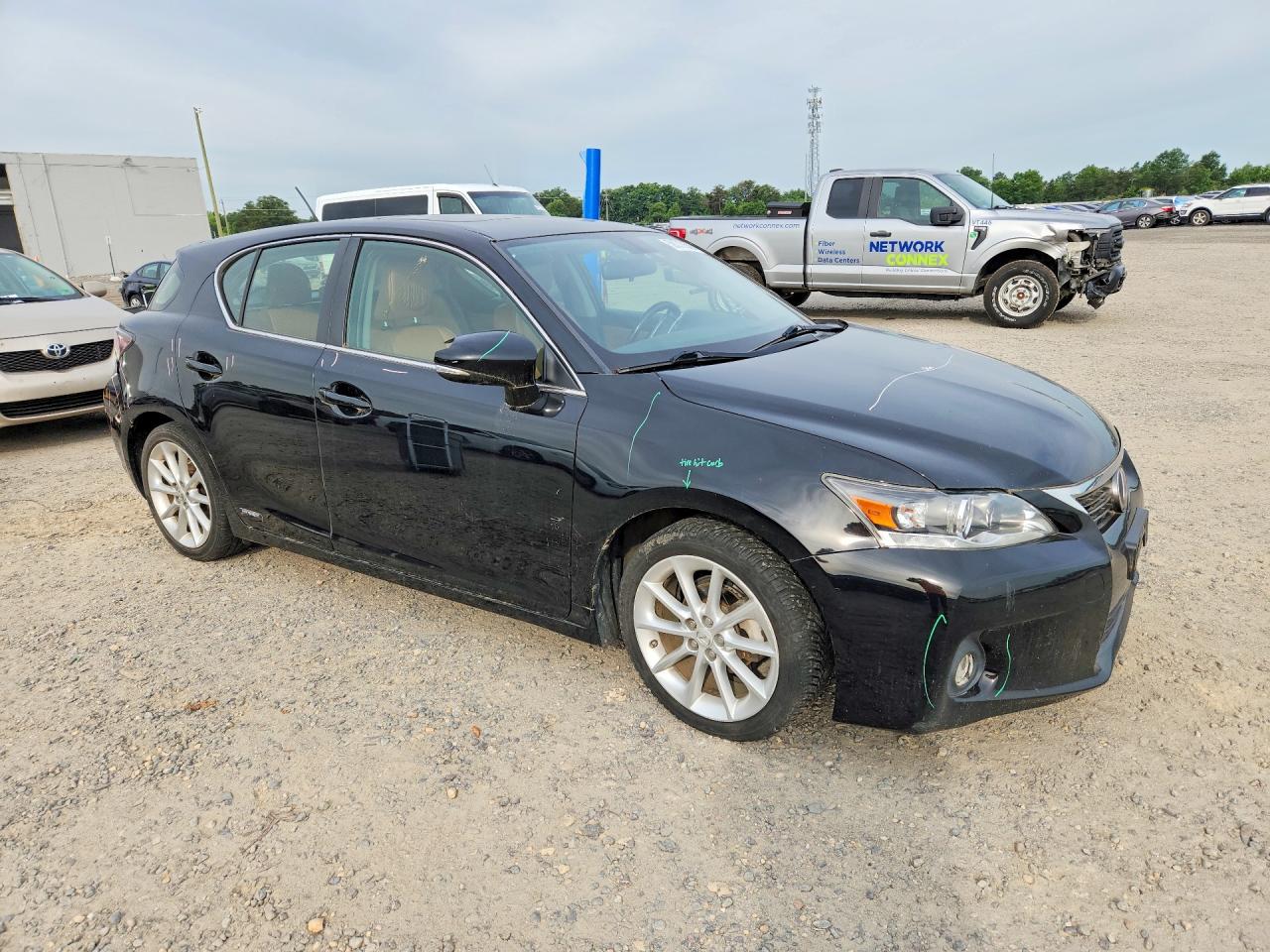 2013 Lexus Ct 200 Black vin: JTHKD5BH8D2131828