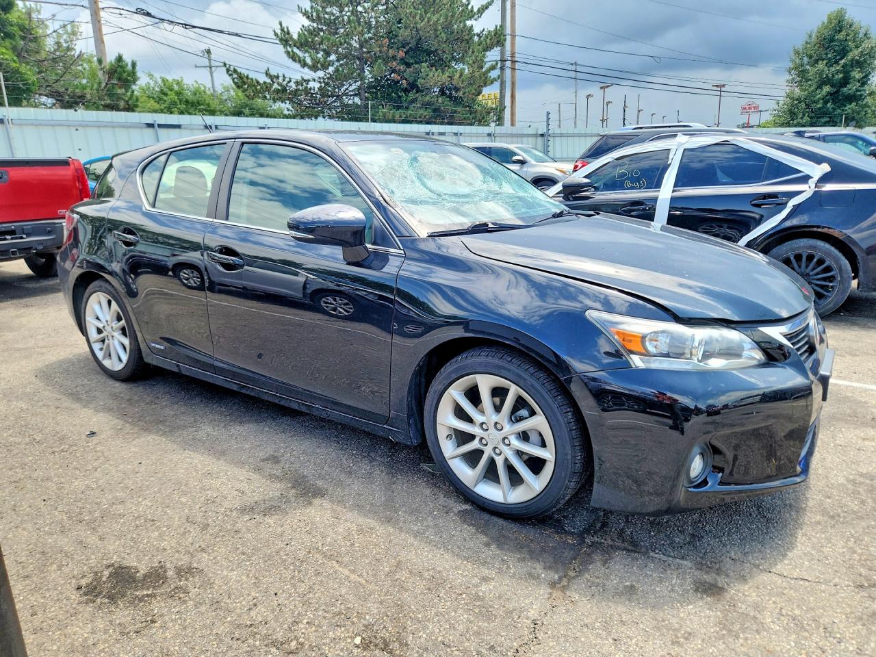 2013 Lexus Ct 200 Black vin: JTHKD5BH8D2149357
