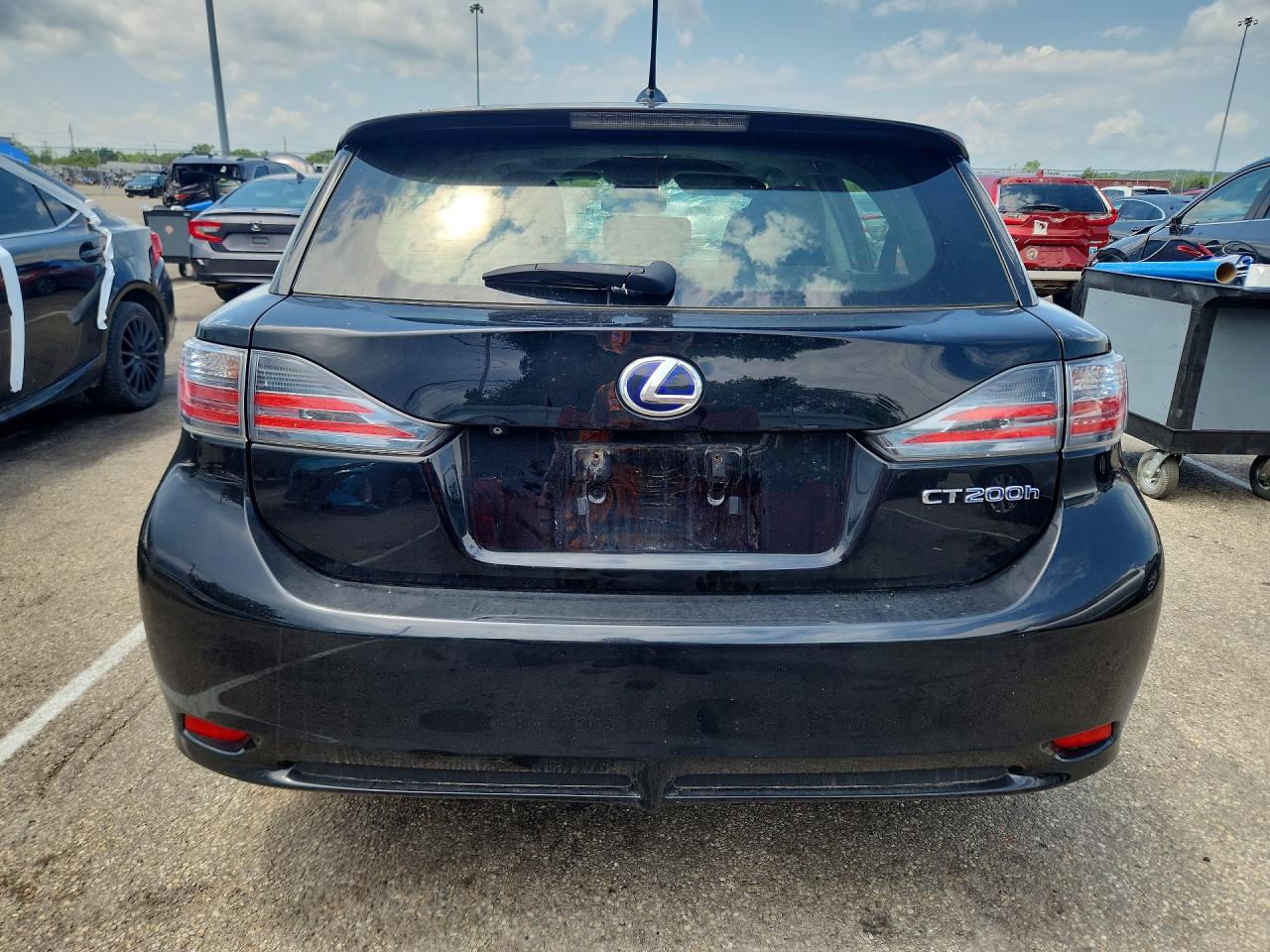2013 Lexus Ct 200 Black vin: JTHKD5BH8D2149357