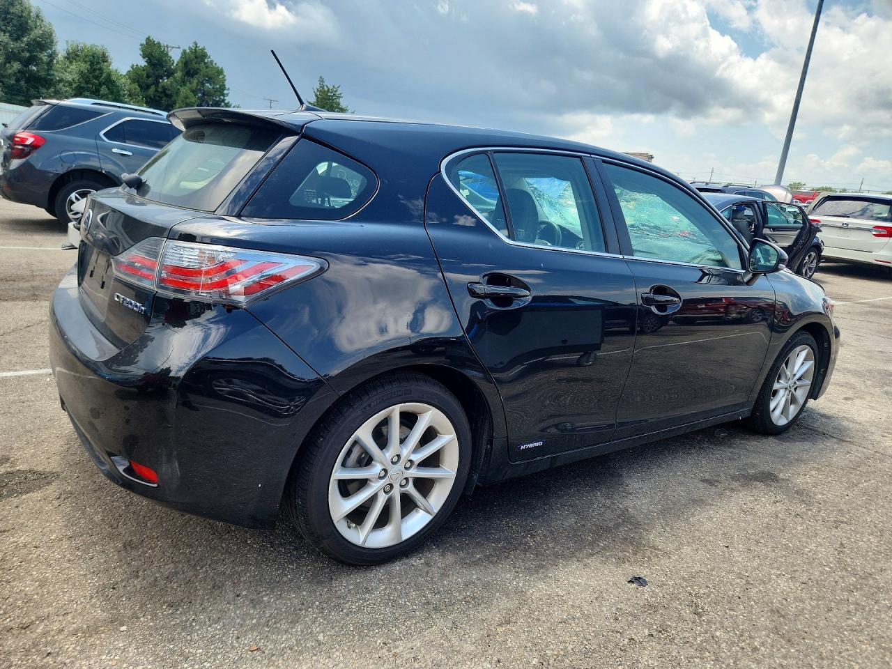 2013 Lexus Ct 200 Black vin: JTHKD5BH8D2149357