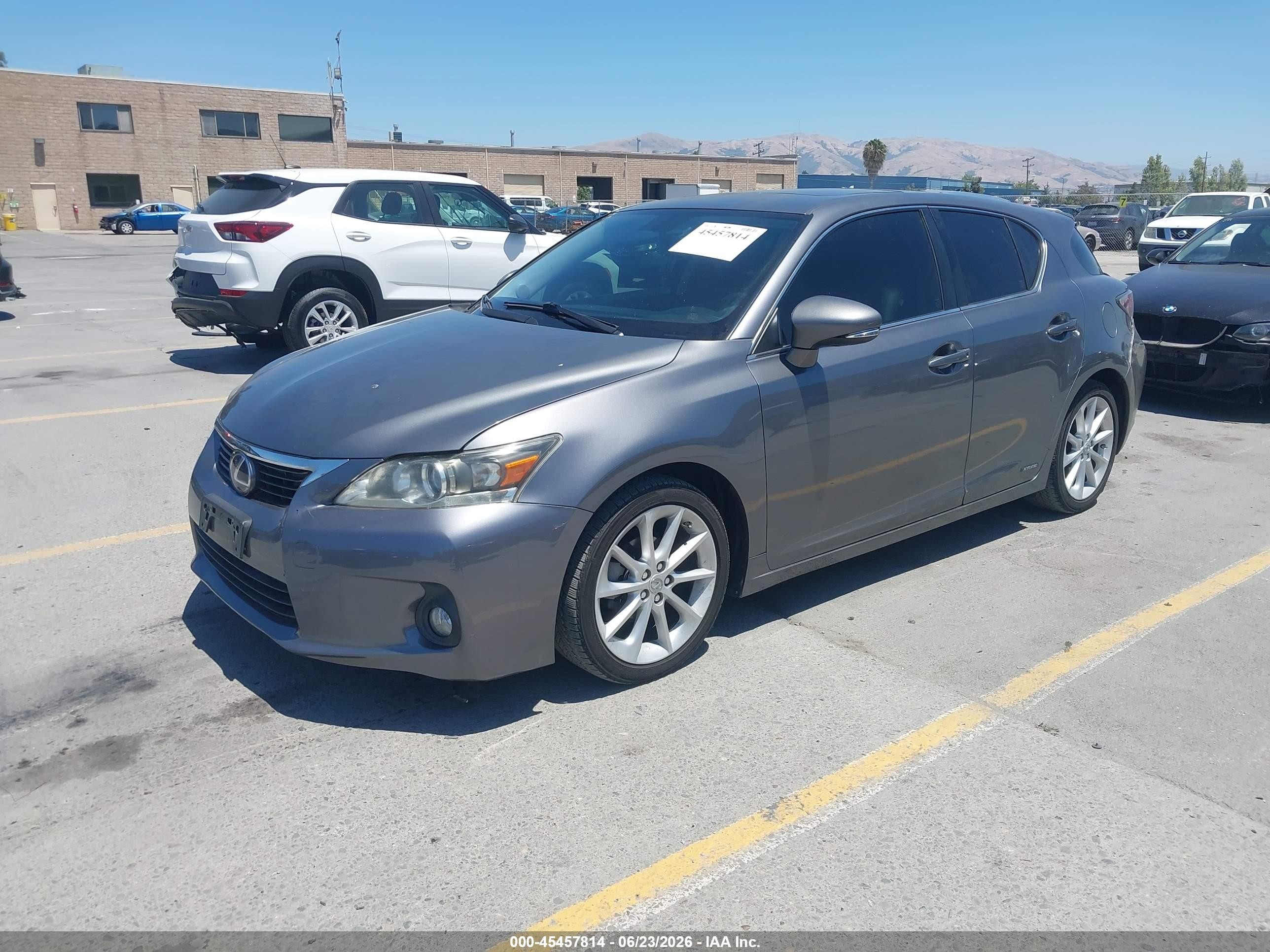 2013 Lexus Ct 200h   Gray vin: JTHKD5BH8D2150220