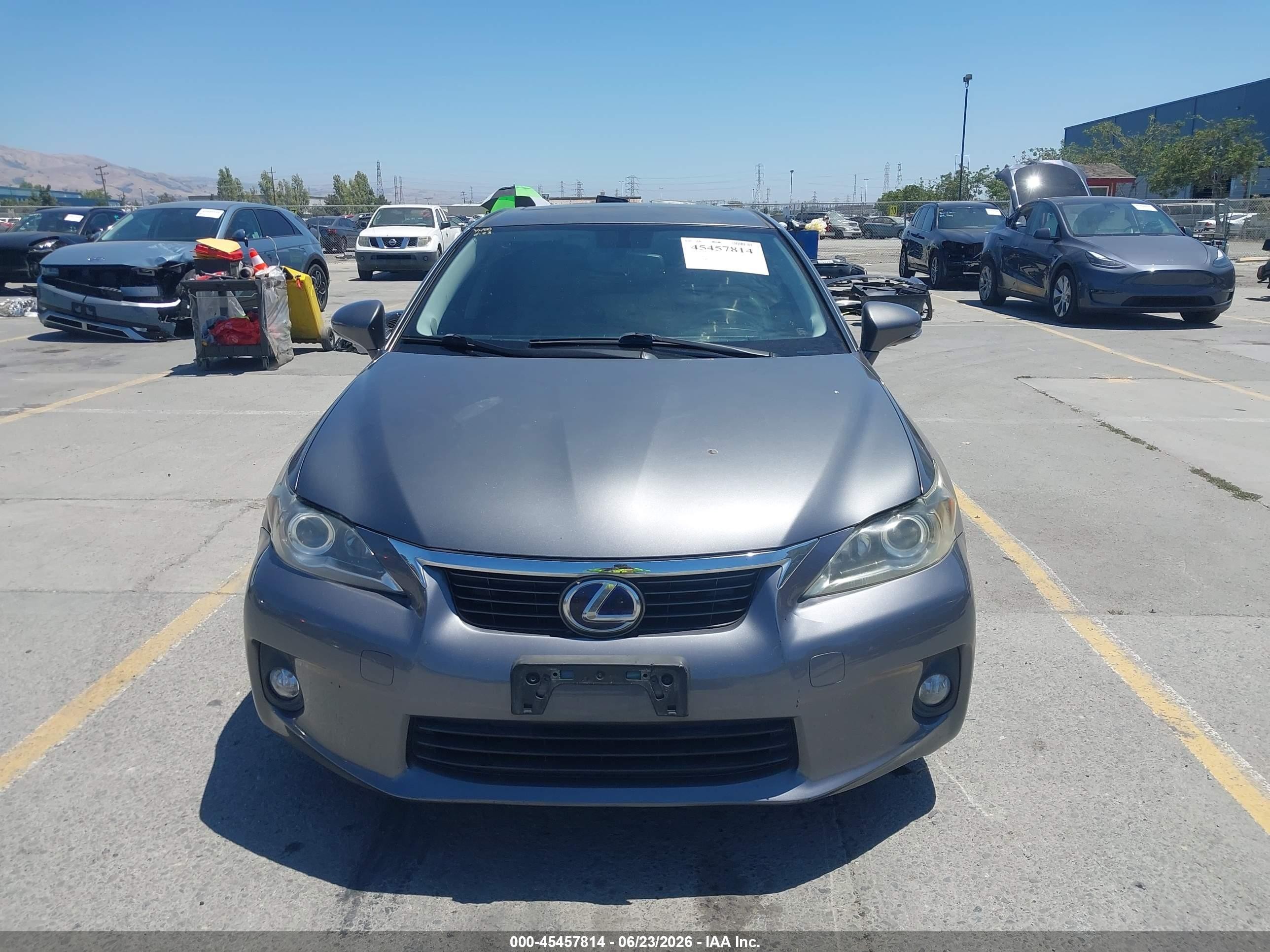 2013 Lexus Ct 200h   Gray vin: JTHKD5BH8D2150220