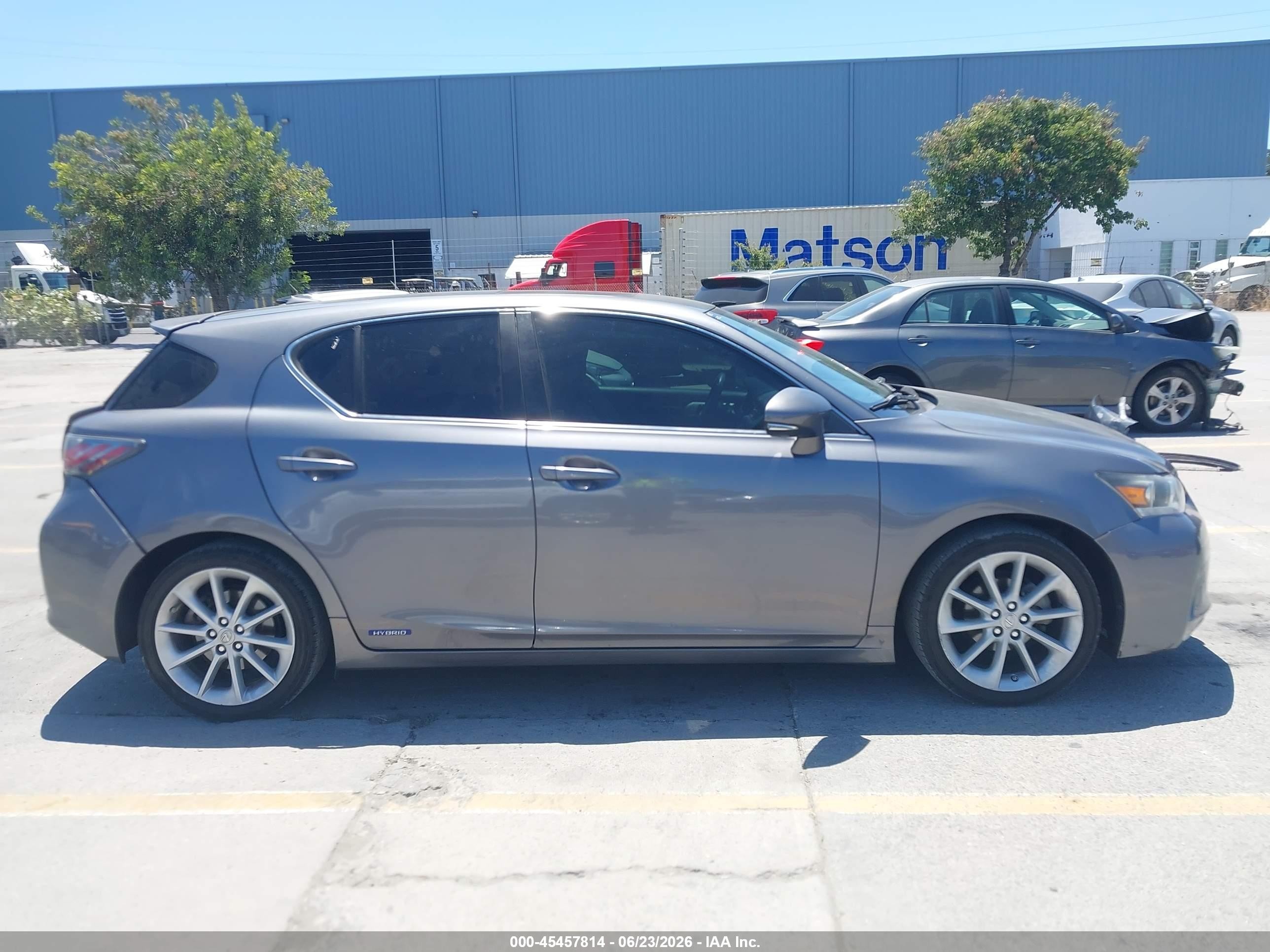 2013 Lexus Ct 200h   Gray vin: JTHKD5BH8D2150220