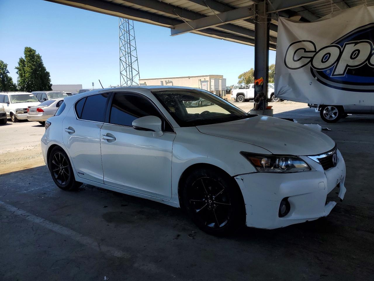 2013 Lexus Ct 200 White vin: JTHKD5BH8D2157958