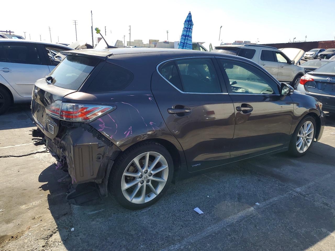2013 Lexus Ct 200 Black vin: JTHKD5BH8D2165414