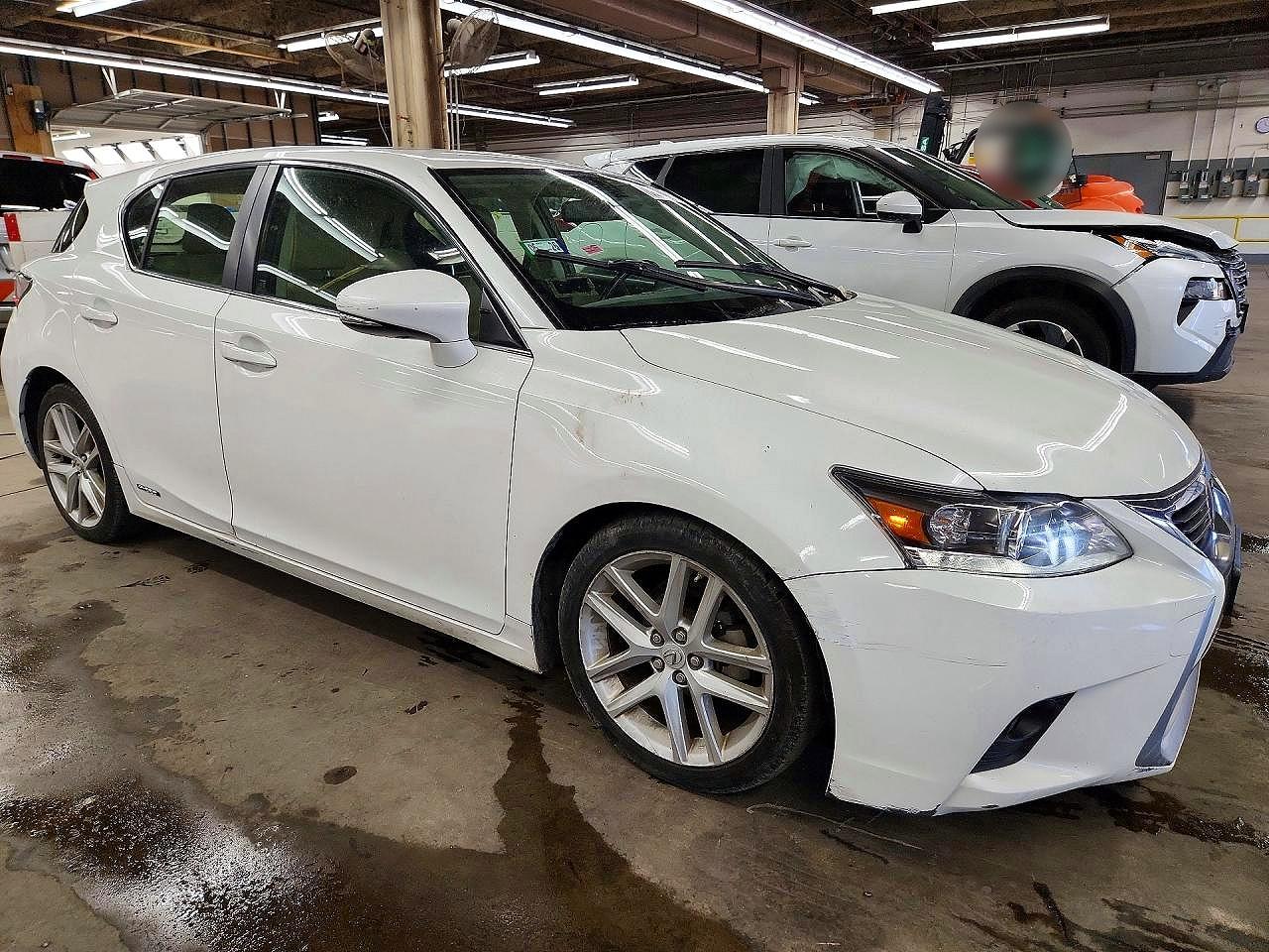 2014 Lexus Ct 200 White vin: JTHKD5BH8E2174681