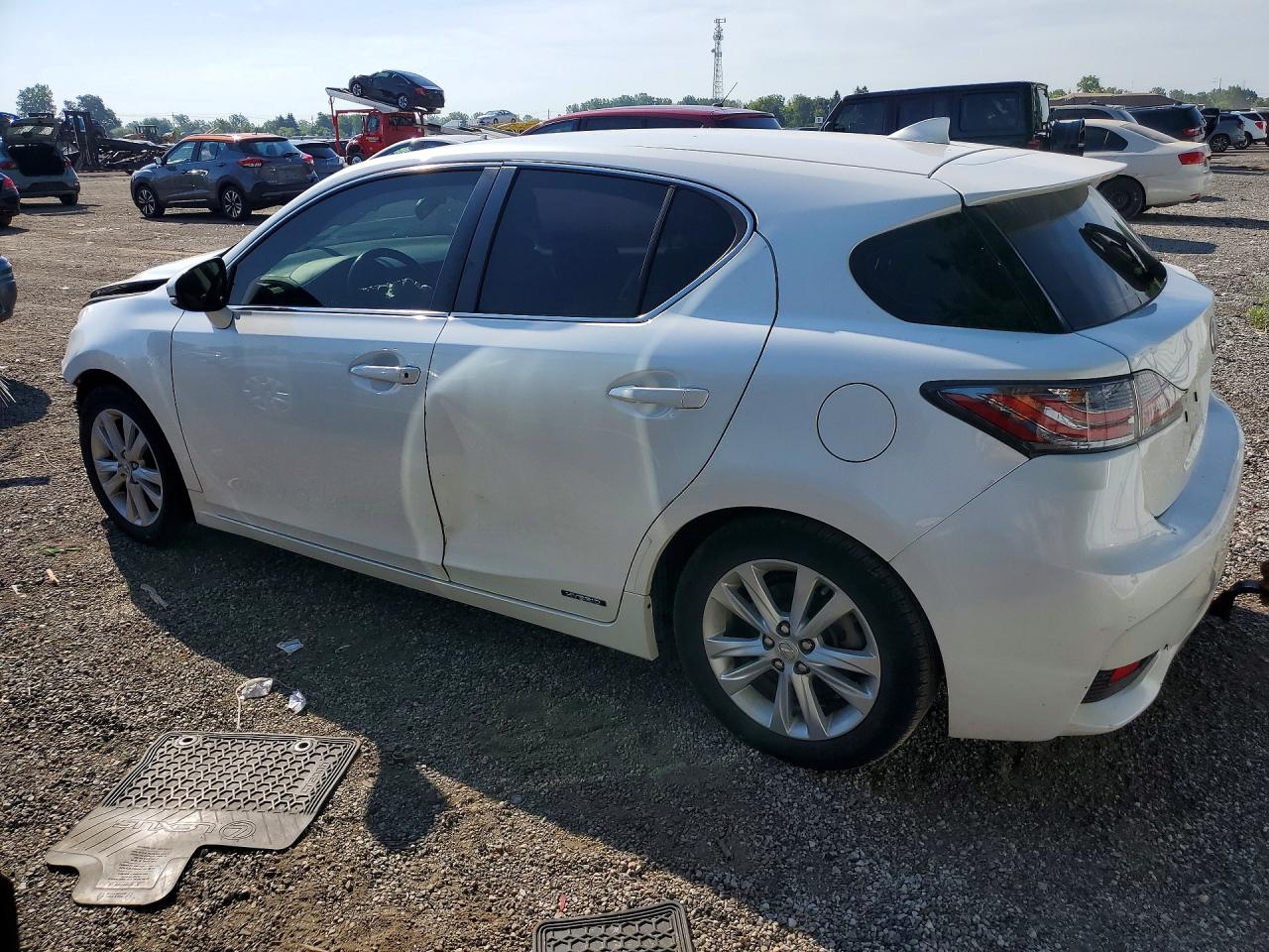 2014 Lexus Ct 200 White vin: JTHKD5BH8E2182098