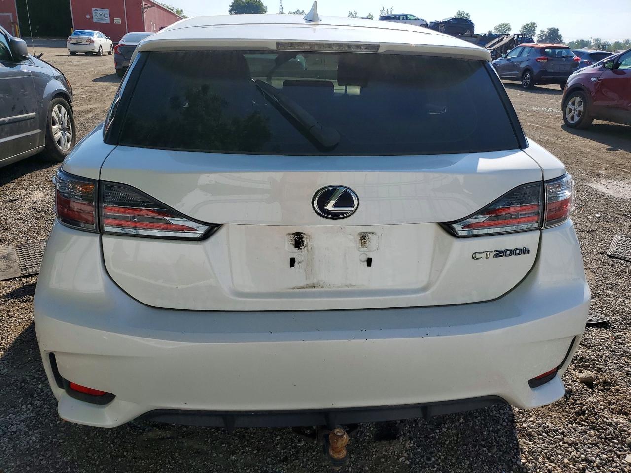 2014 Lexus Ct 200 White vin: JTHKD5BH8E2182098