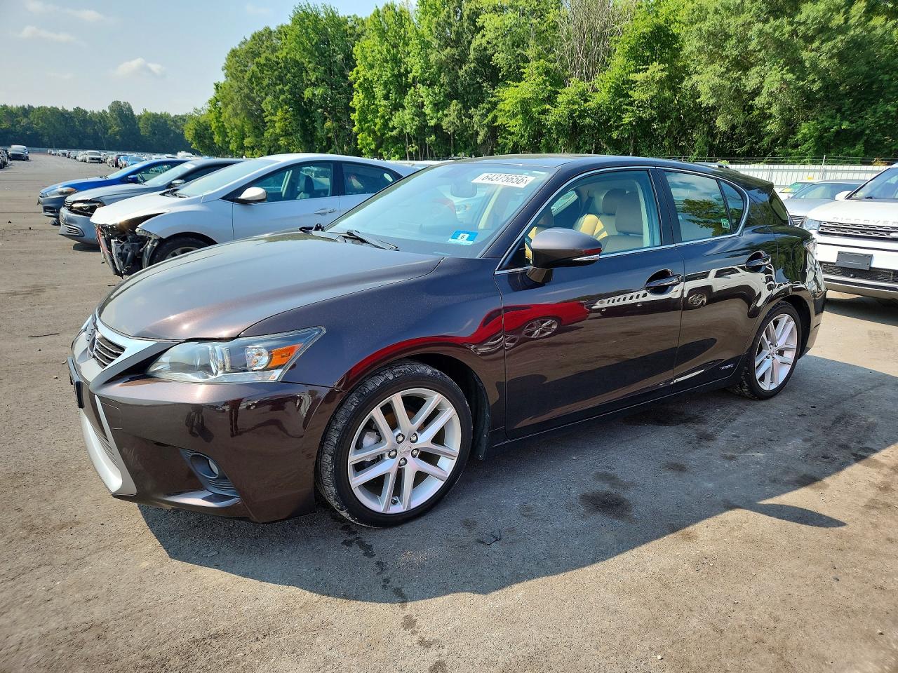 2014 Lexus Ct 200 Коричневый vin: JTHKD5BH8E2188144