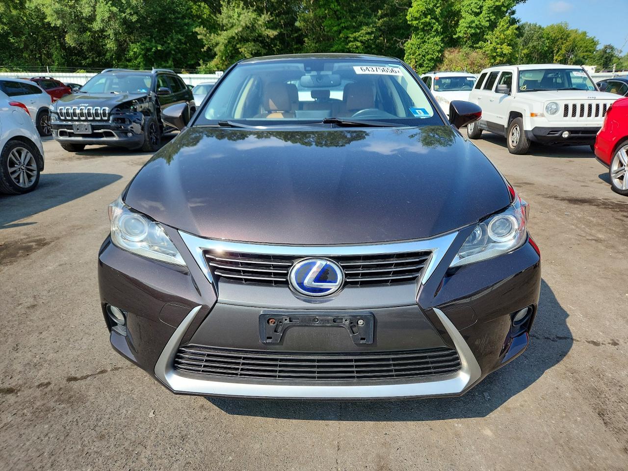 2014 Lexus Ct 200 Коричневый vin: JTHKD5BH8E2188144