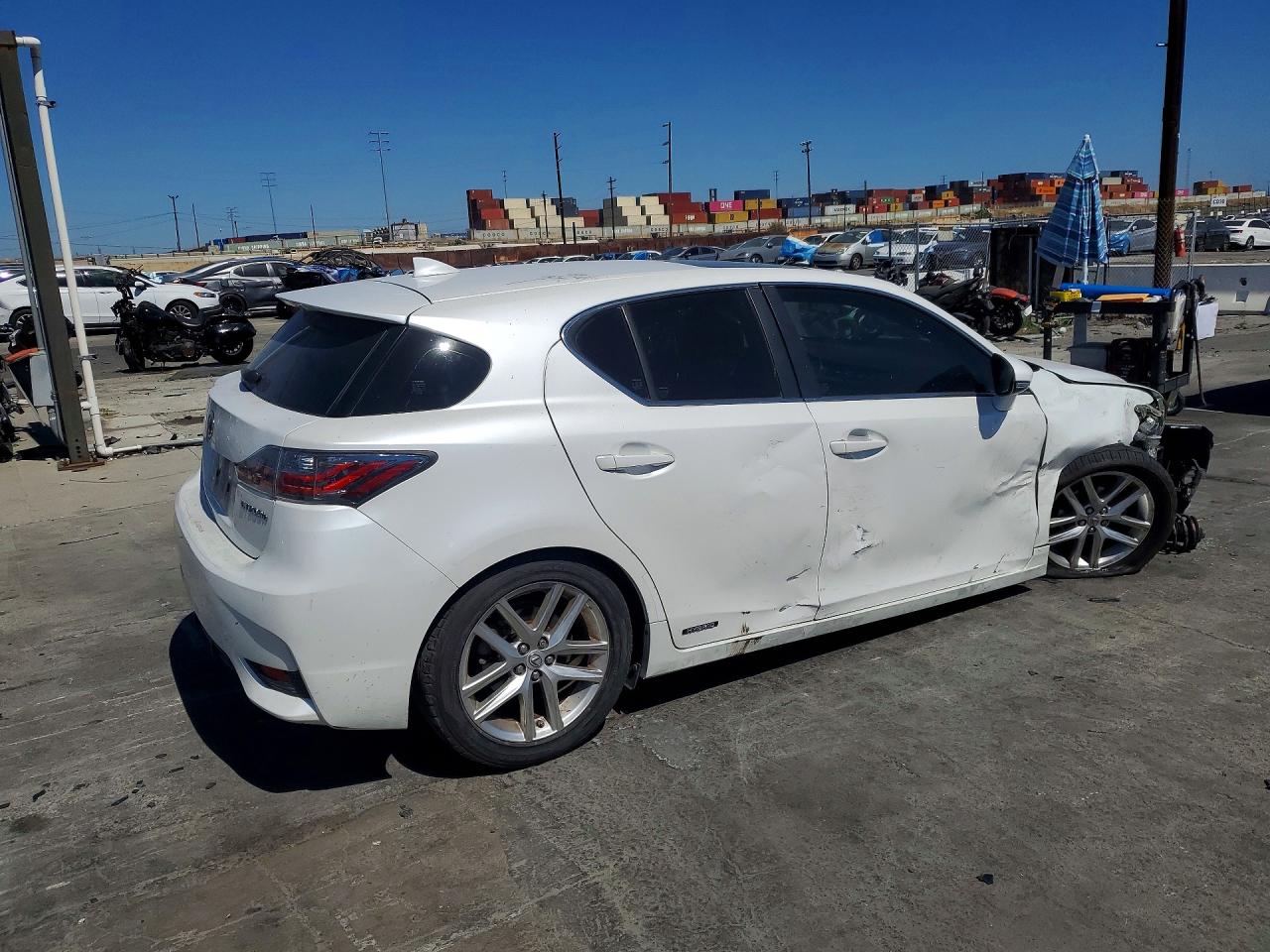2014 Lexus Ct 200 White vin: JTHKD5BH8E2195899