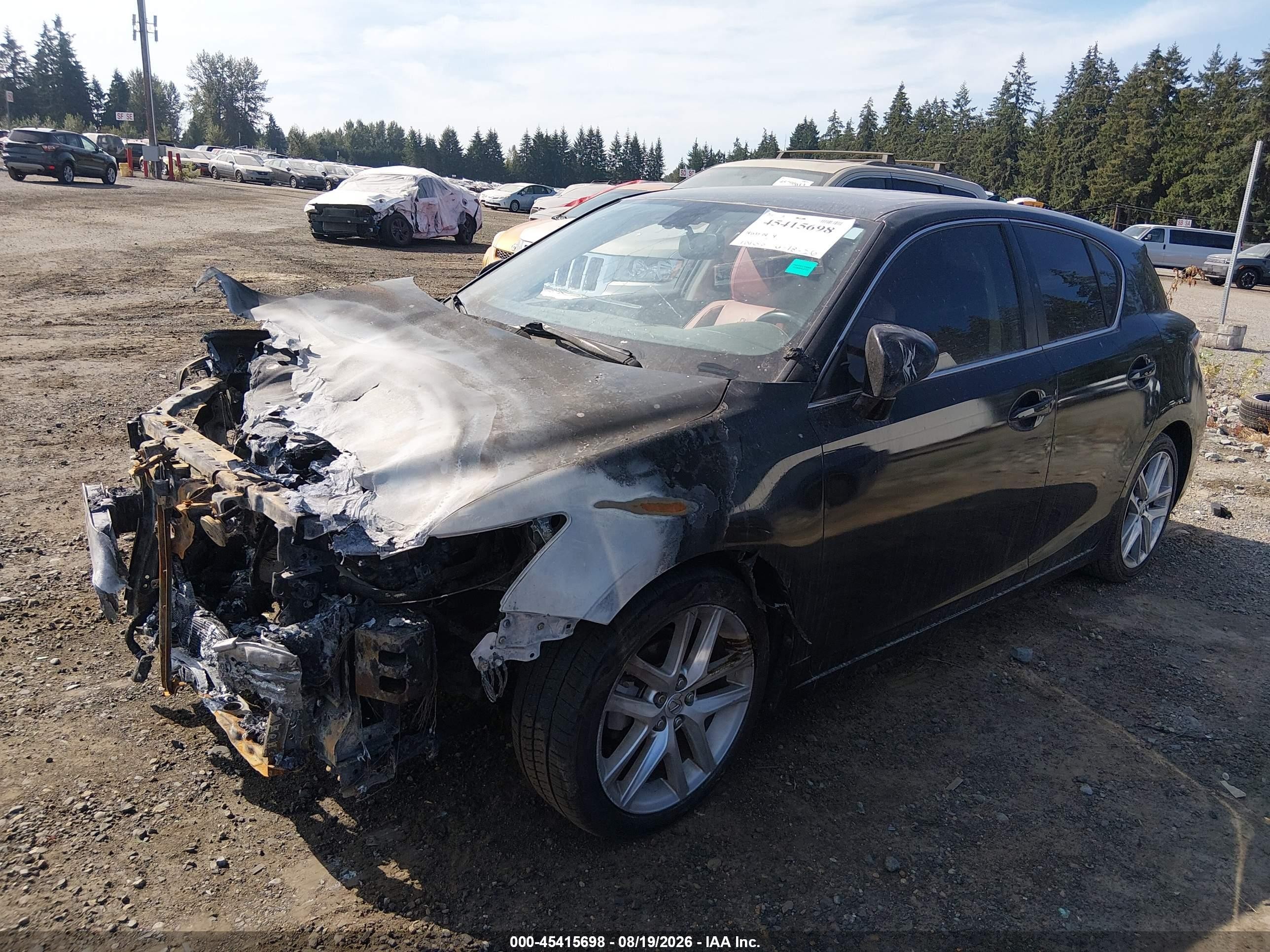2015 Lexus Ct 200h   Black vin: JTHKD5BH8F2223797