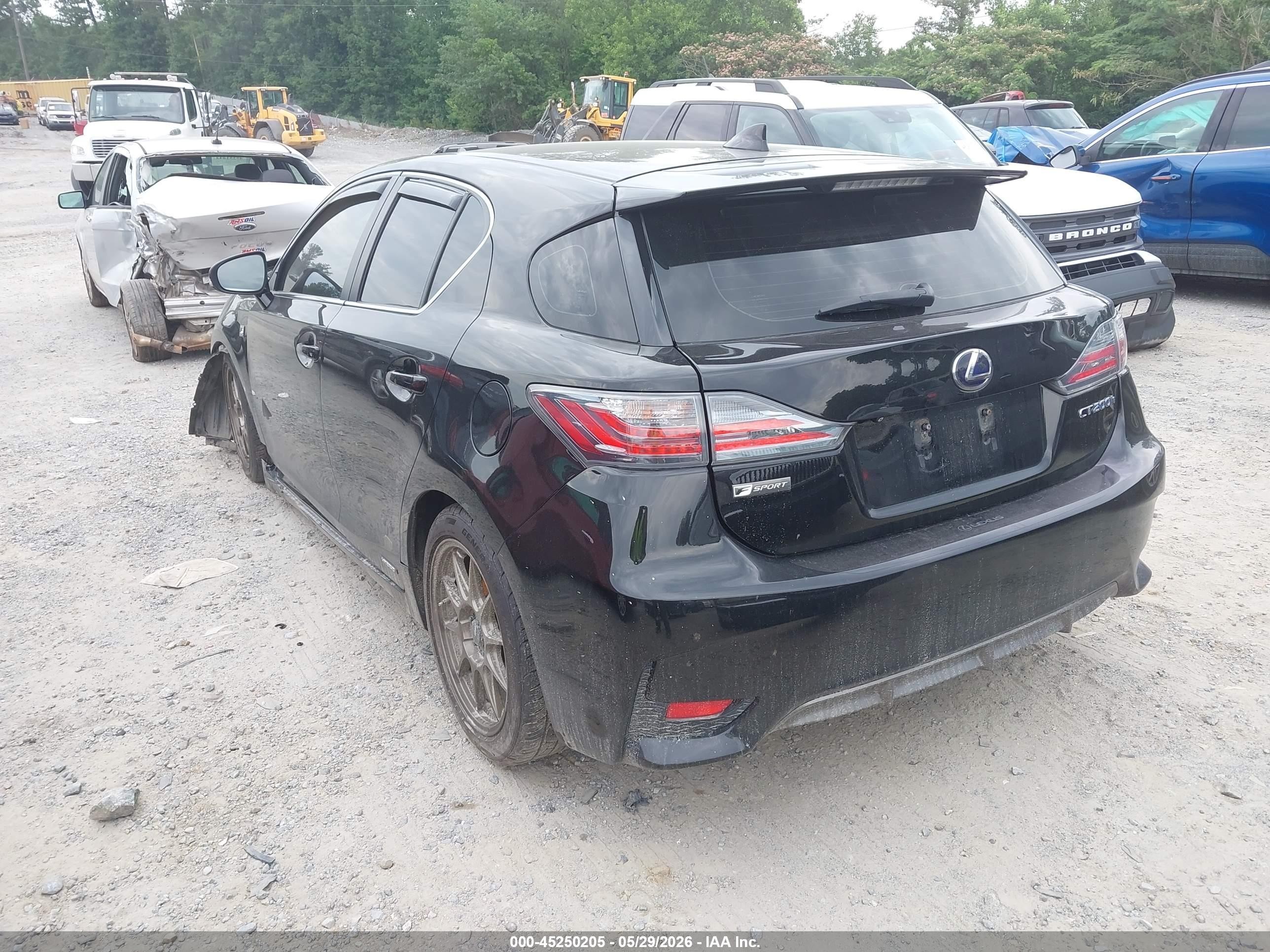 2015 Lexus Ct 200h   Black vin: JTHKD5BH8F2229096