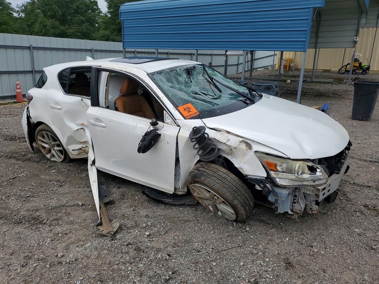 2015 Lexus Ct 200 Белый vin: JTHKD5BH8F2229728