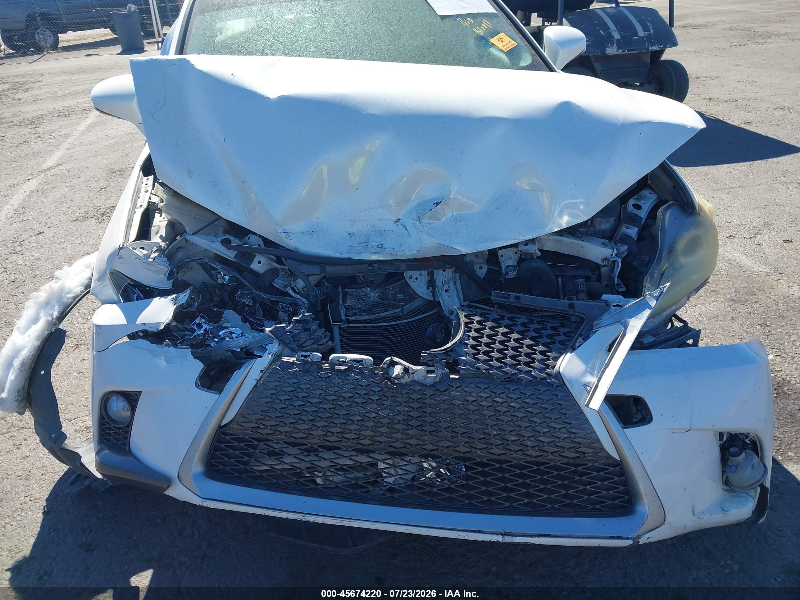2015 Lexus Ct 200h White vin: JTHKD5BH8F2238204