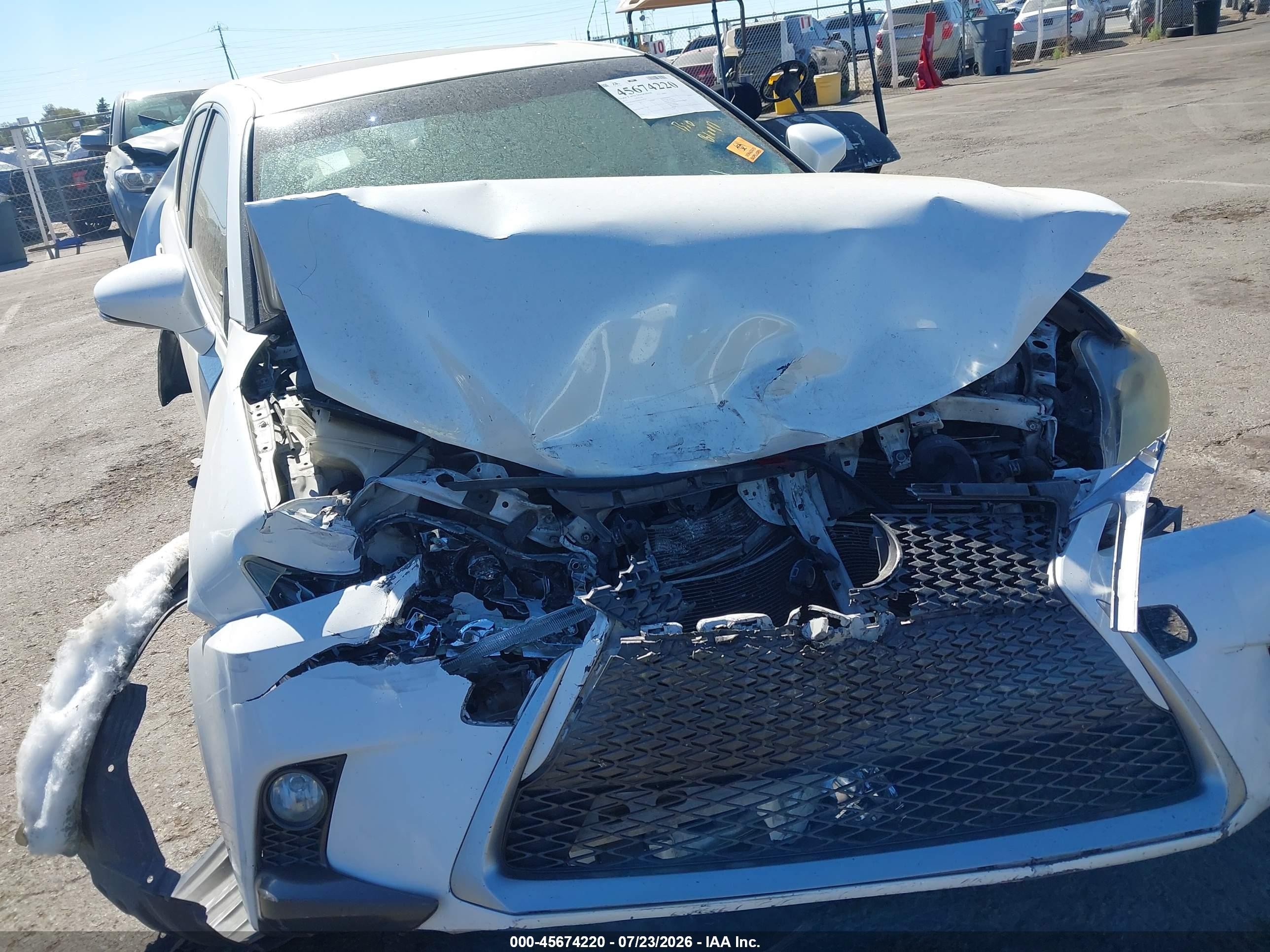 2015 Lexus Ct 200h White vin: JTHKD5BH8F2238204