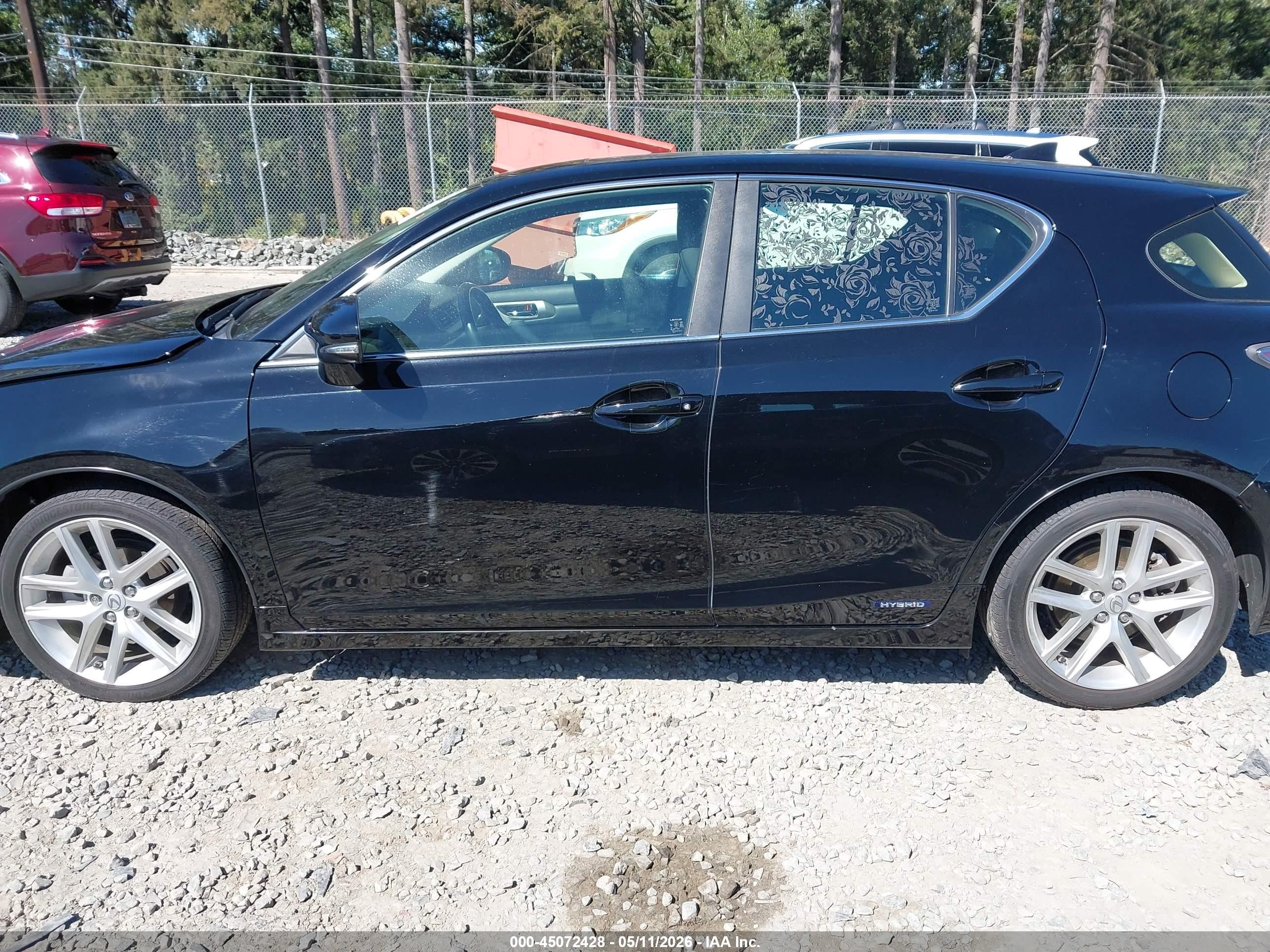 2015 Lexus Ct 200h Black vin: JTHKD5BH8F2243810