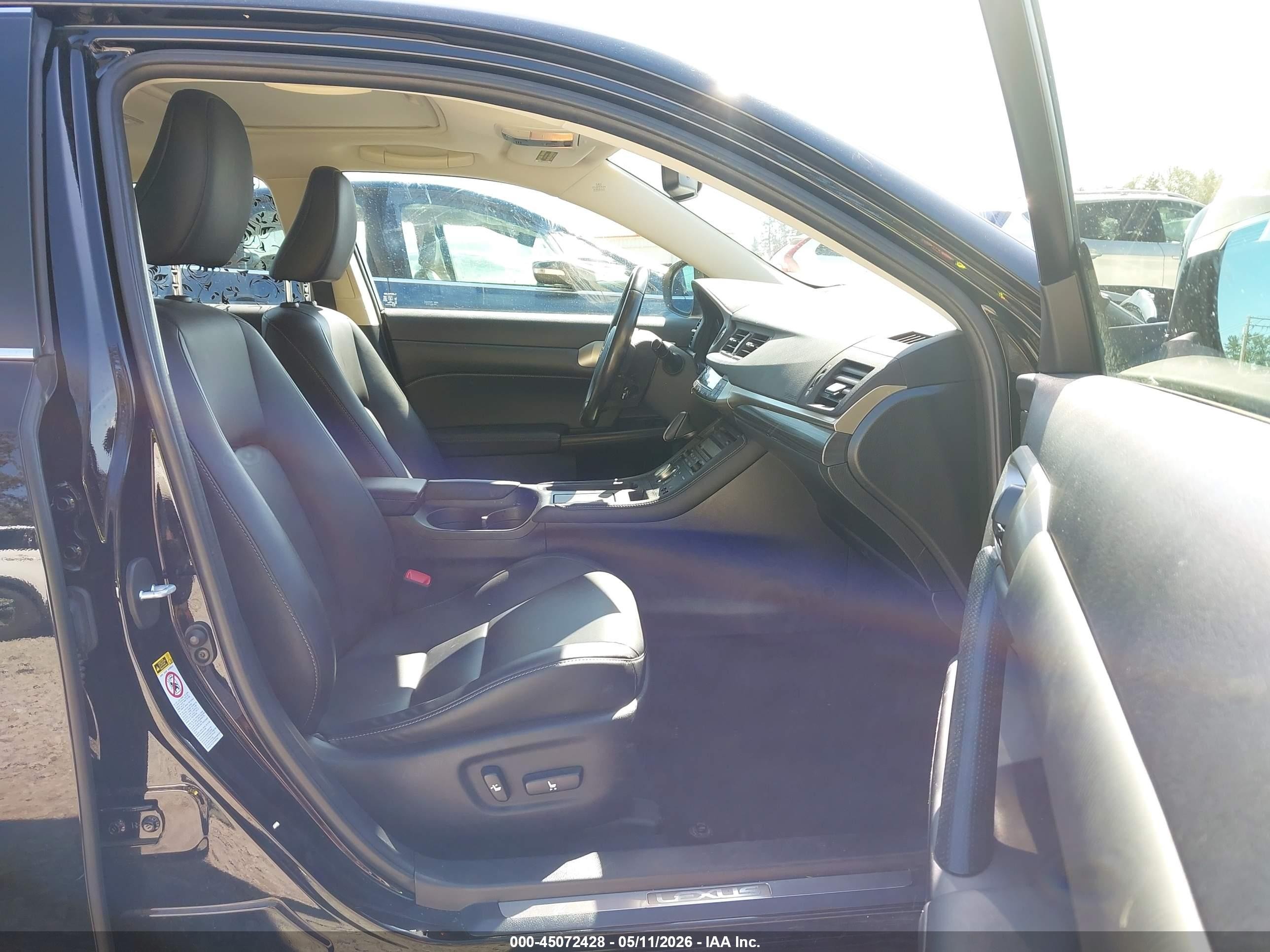 2015 Lexus Ct 200h Black vin: JTHKD5BH8F2243810