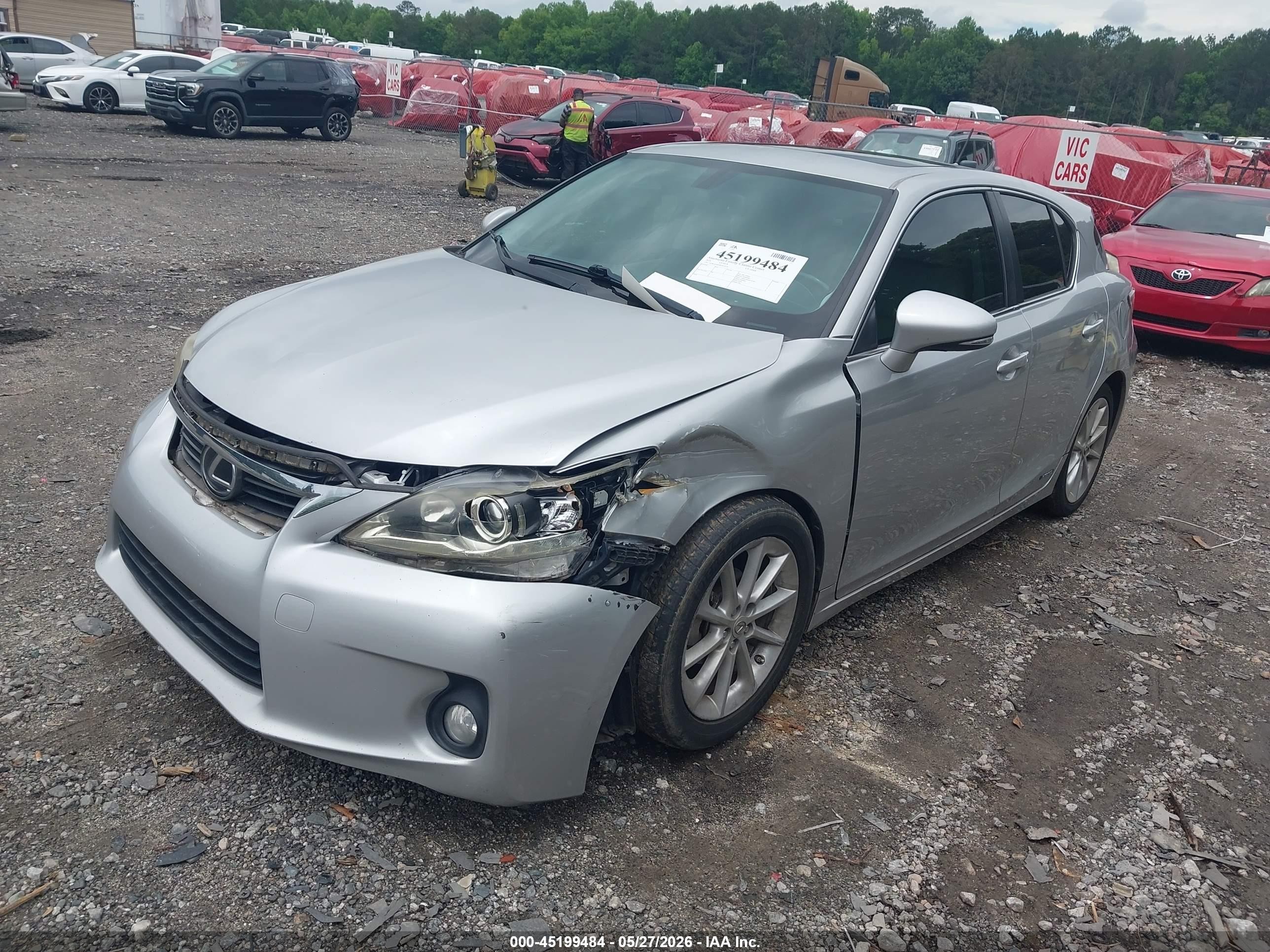 2011 Lexus Ct 200h Premium Серебряный vin: JTHKD5BH9B2015132