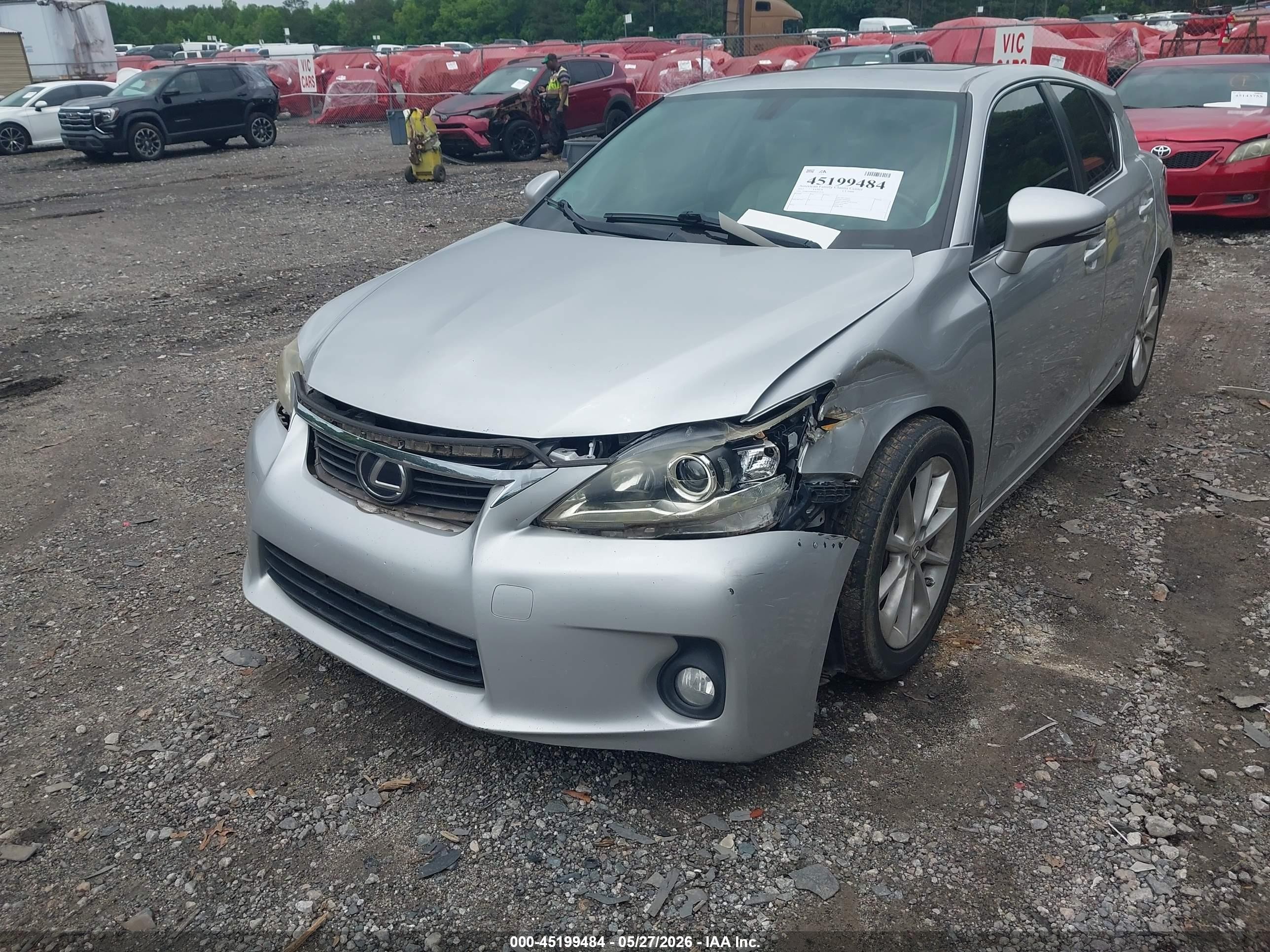 2011 Lexus Ct 200h Premium Серебряный vin: JTHKD5BH9B2015132