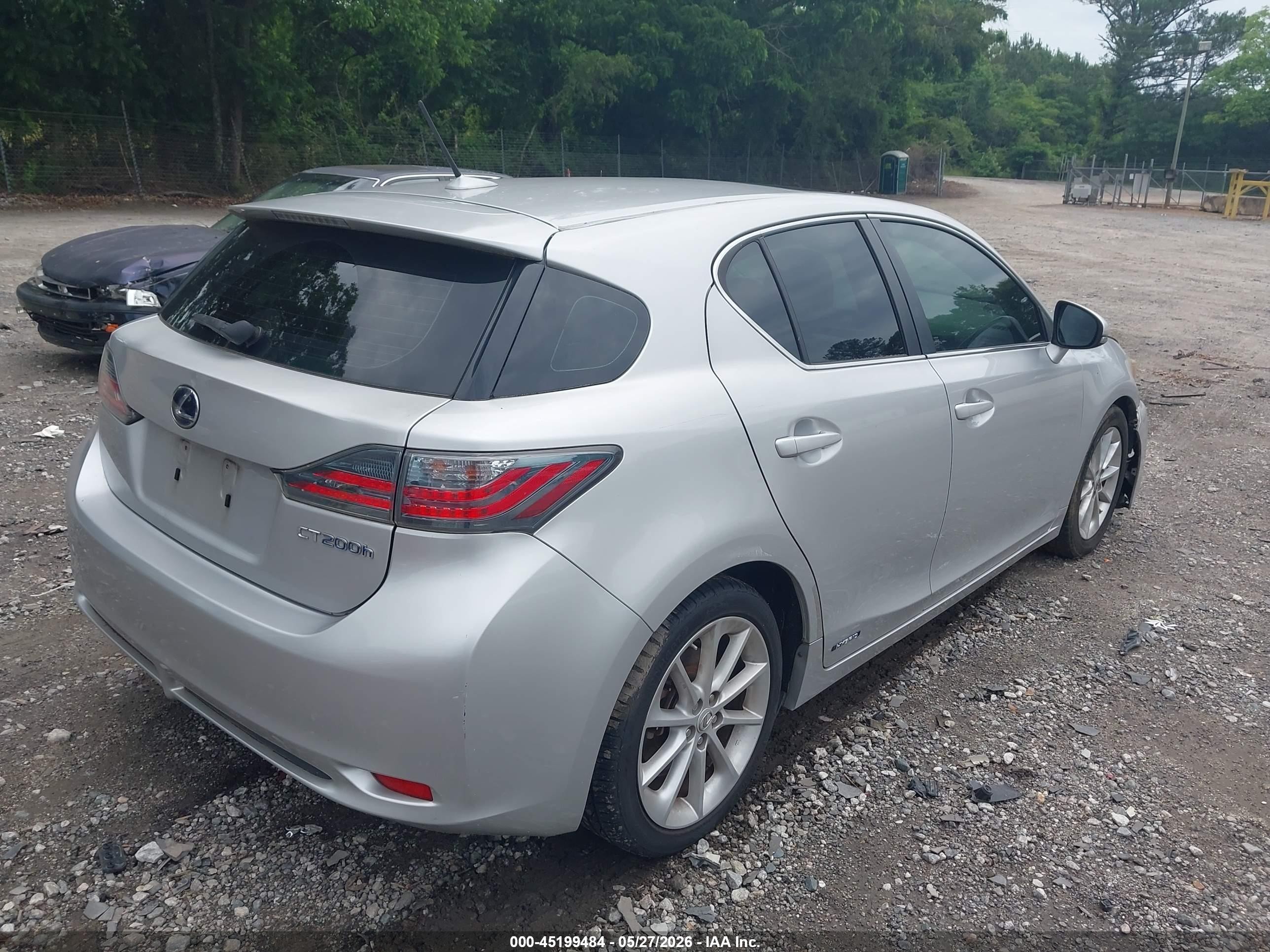 2011 Lexus Ct 200h Premium Серебряный vin: JTHKD5BH9B2015132