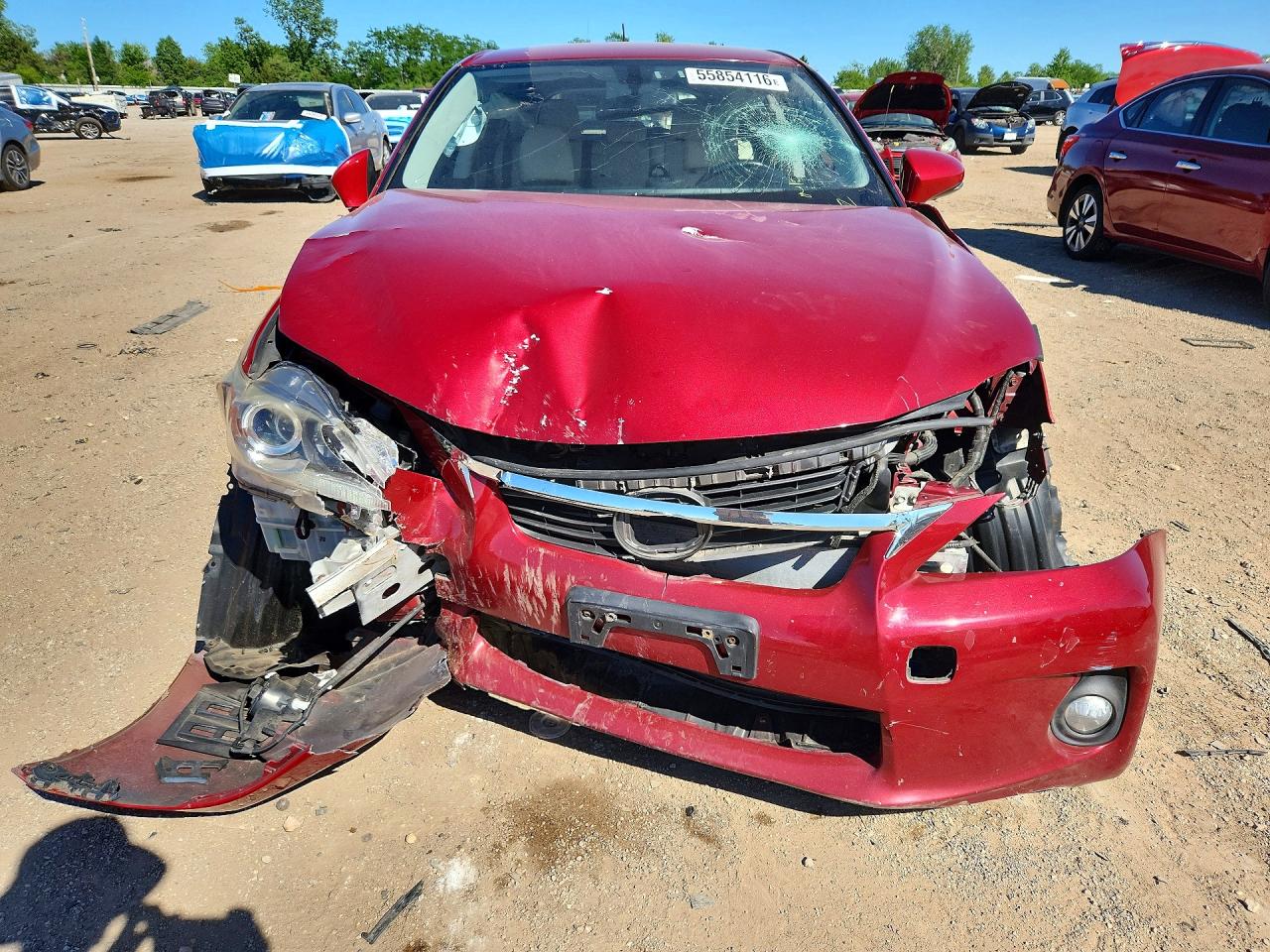 2011 Lexus Ct 200 Red vin: JTHKD5BH9B2015566