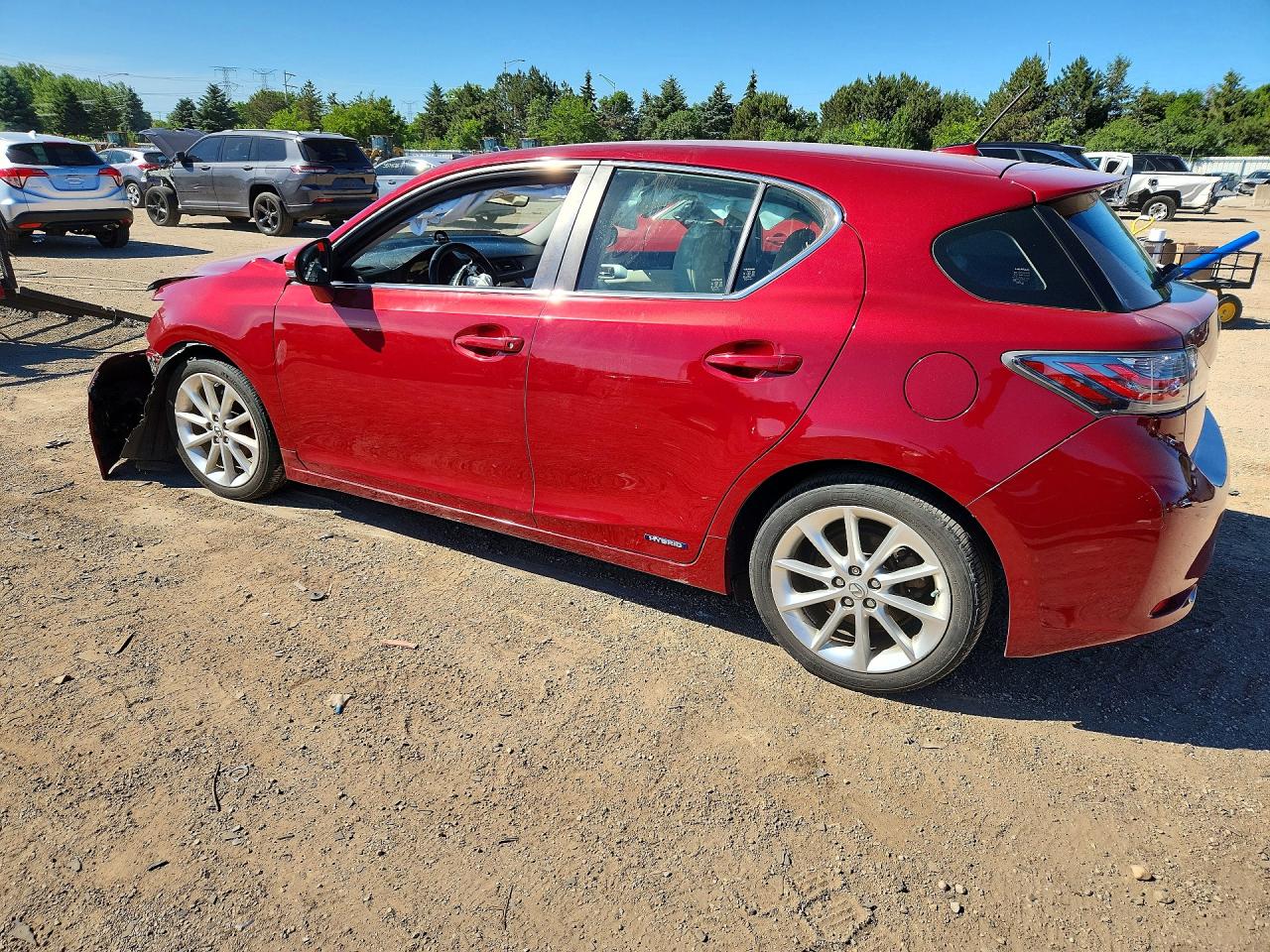 2011 Lexus Ct 200 Red vin: JTHKD5BH9B2015566