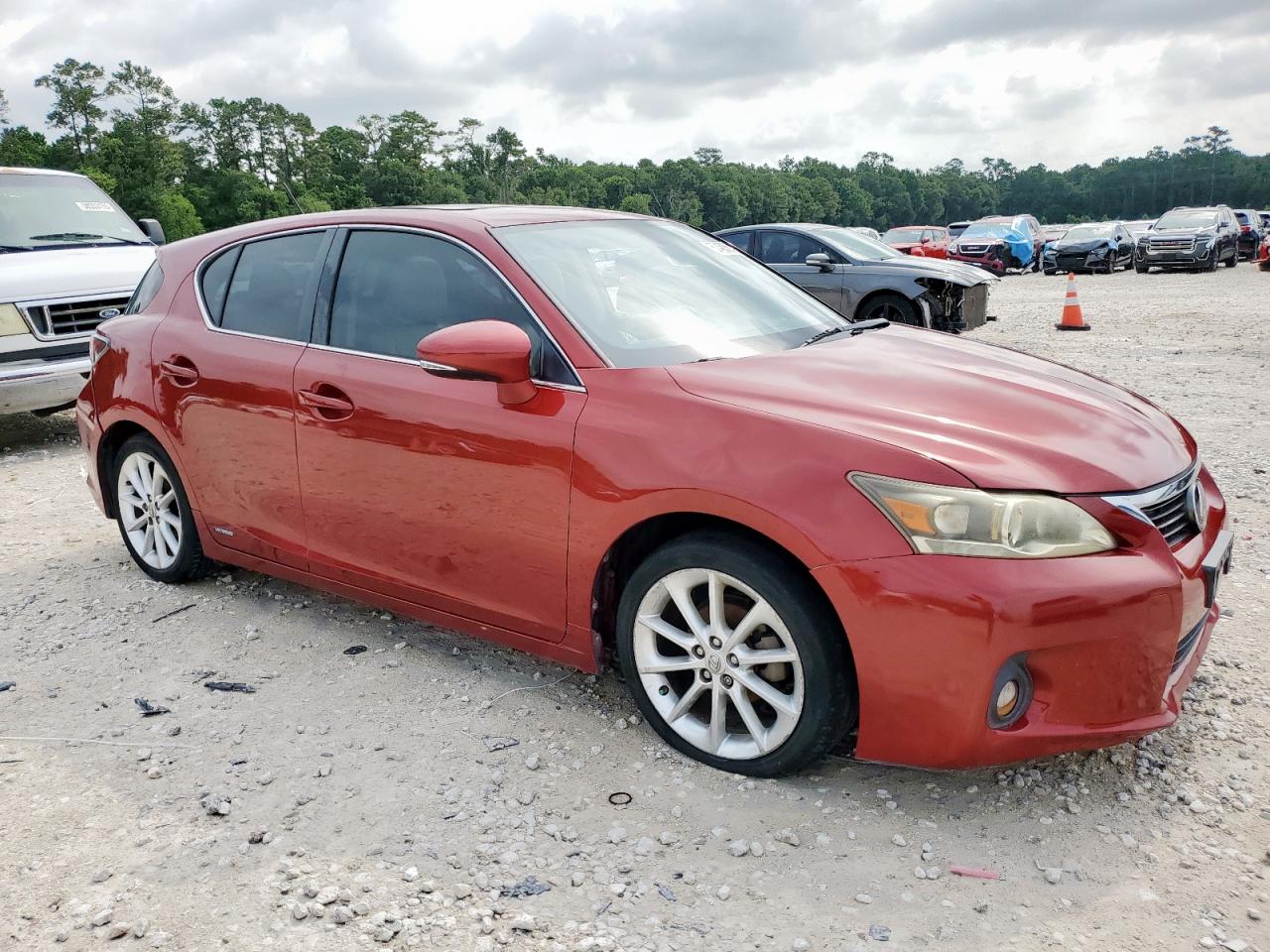 2011 Lexus Ct 200 Темно-бордовый vin: JTHKD5BH9B2016202