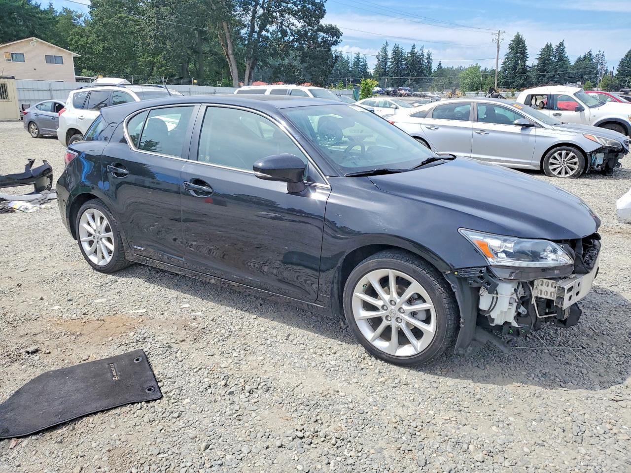 2011 Lexus Ct 200 Black vin: JTHKD5BH9B2028947