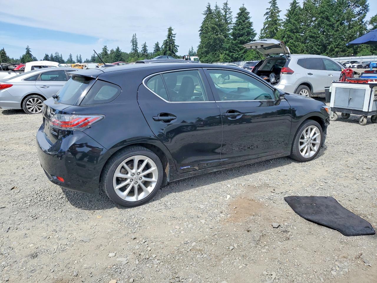 2011 Lexus Ct 200 Black vin: JTHKD5BH9B2028947