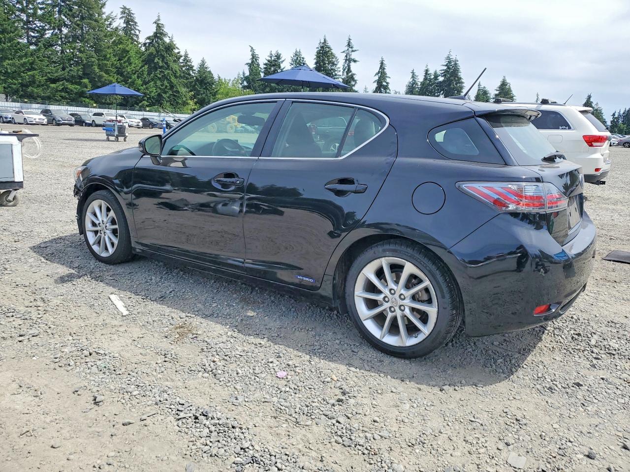 2011 Lexus Ct 200 Black vin: JTHKD5BH9B2028947