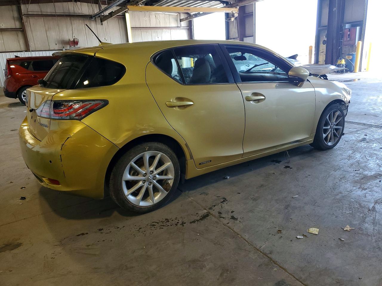 2011 Lexus Ct 200 Yellow vin: JTHKD5BH9B2030889
