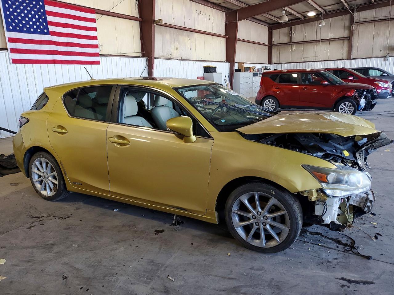 2011 Lexus Ct 200 Yellow vin: JTHKD5BH9B2030889