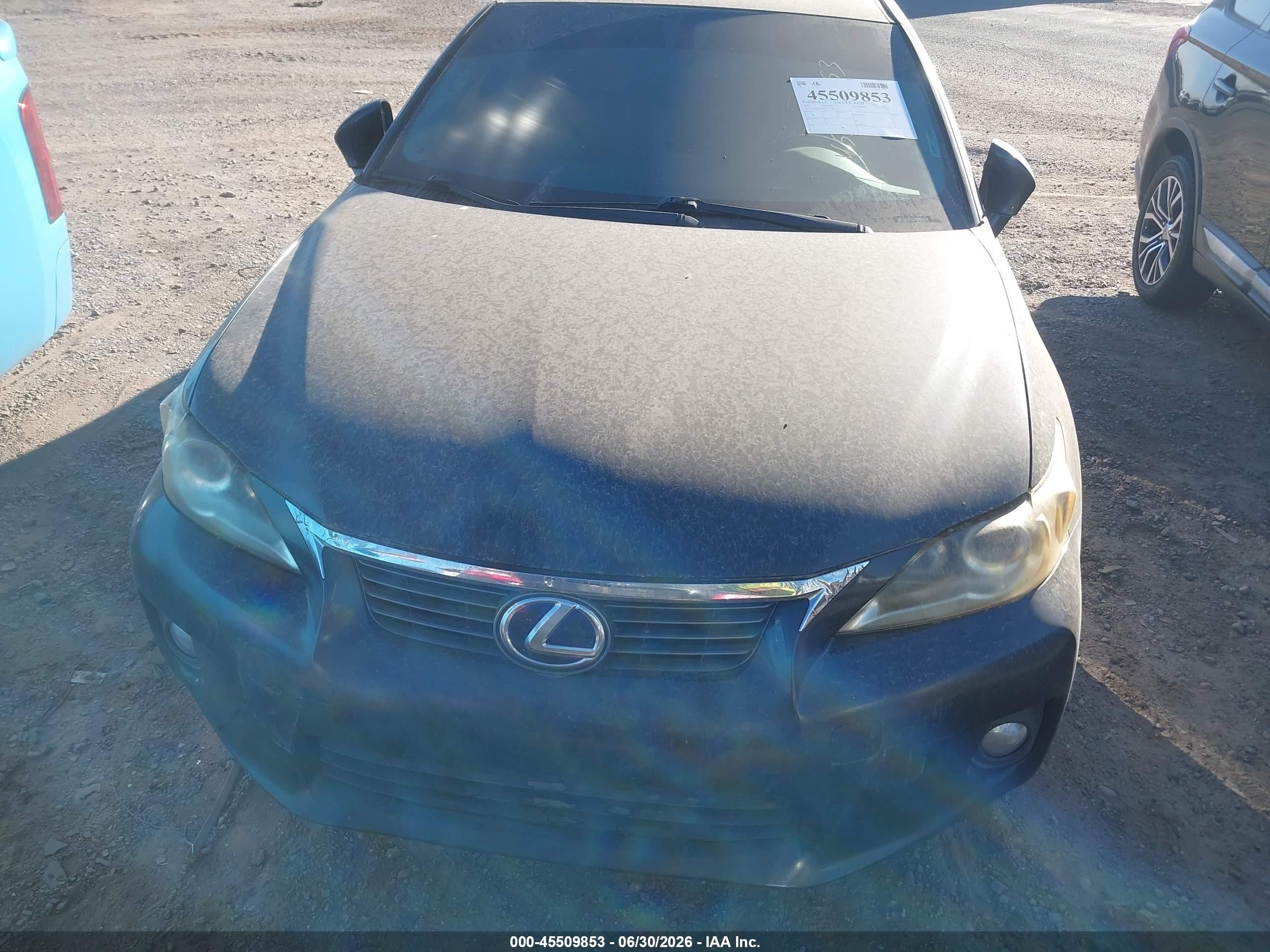 2011 Lexus Ct 200h Premium Black vin: JTHKD5BH9B2031105