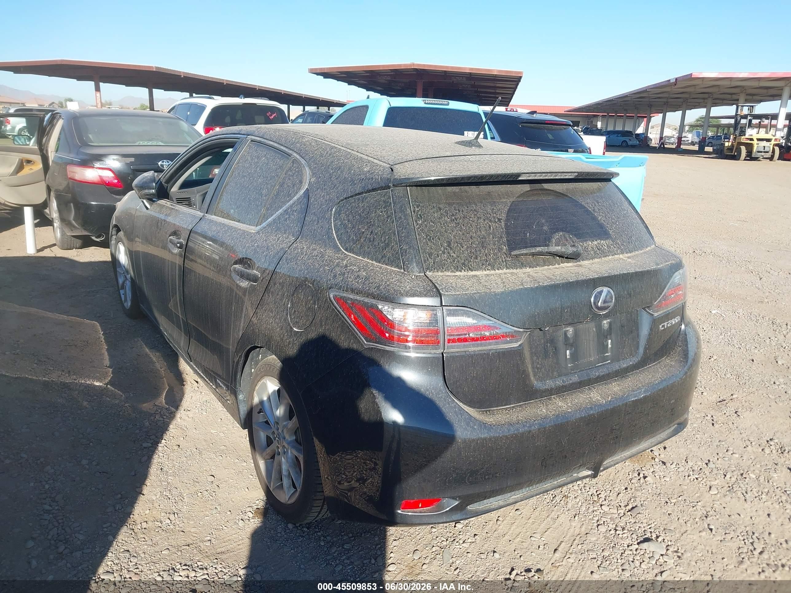2011 Lexus Ct 200h Premium Black vin: JTHKD5BH9B2031105