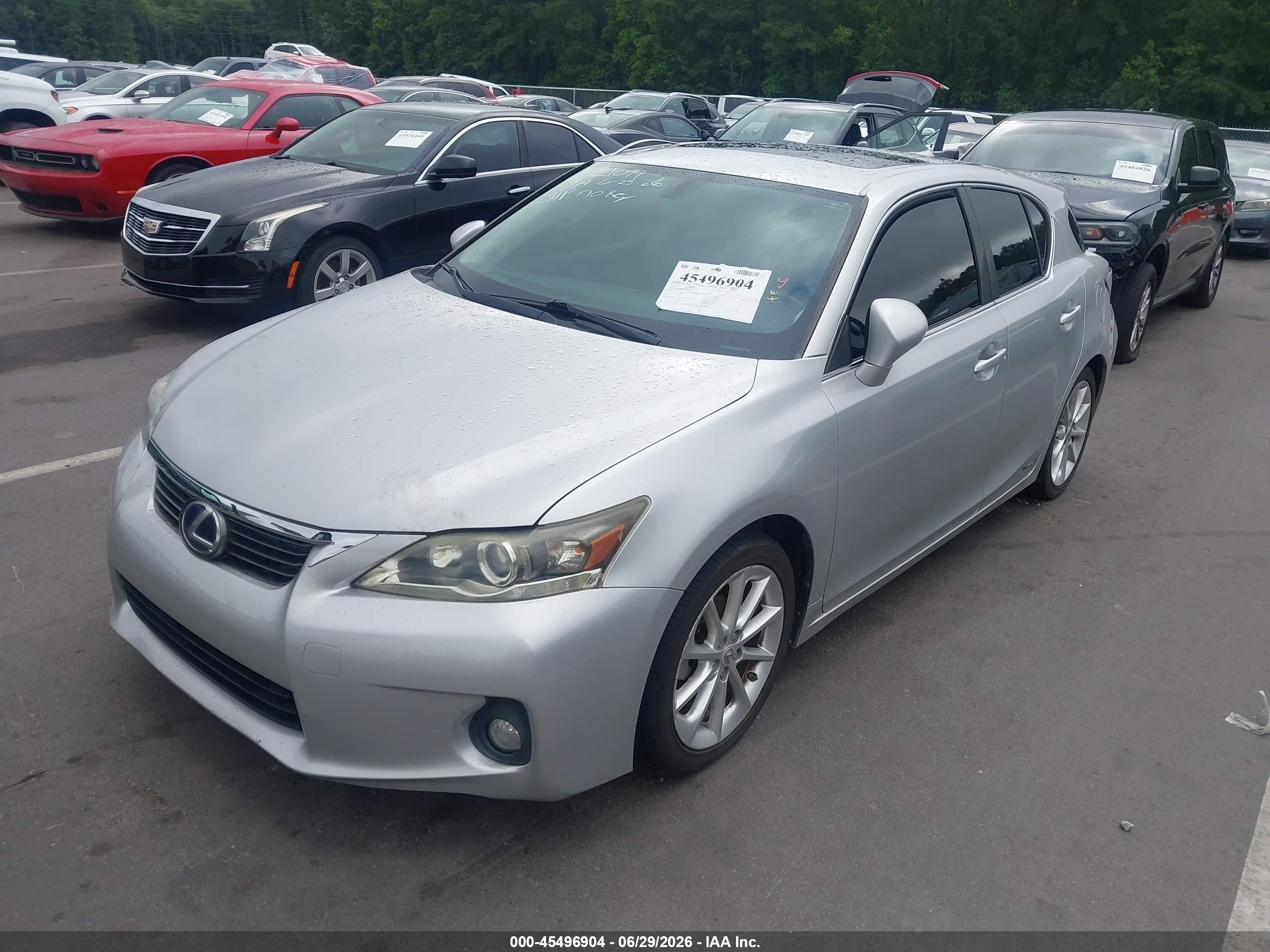 2011 Lexus Ct 200h Premium Серебряный vin: JTHKD5BH9B2034943