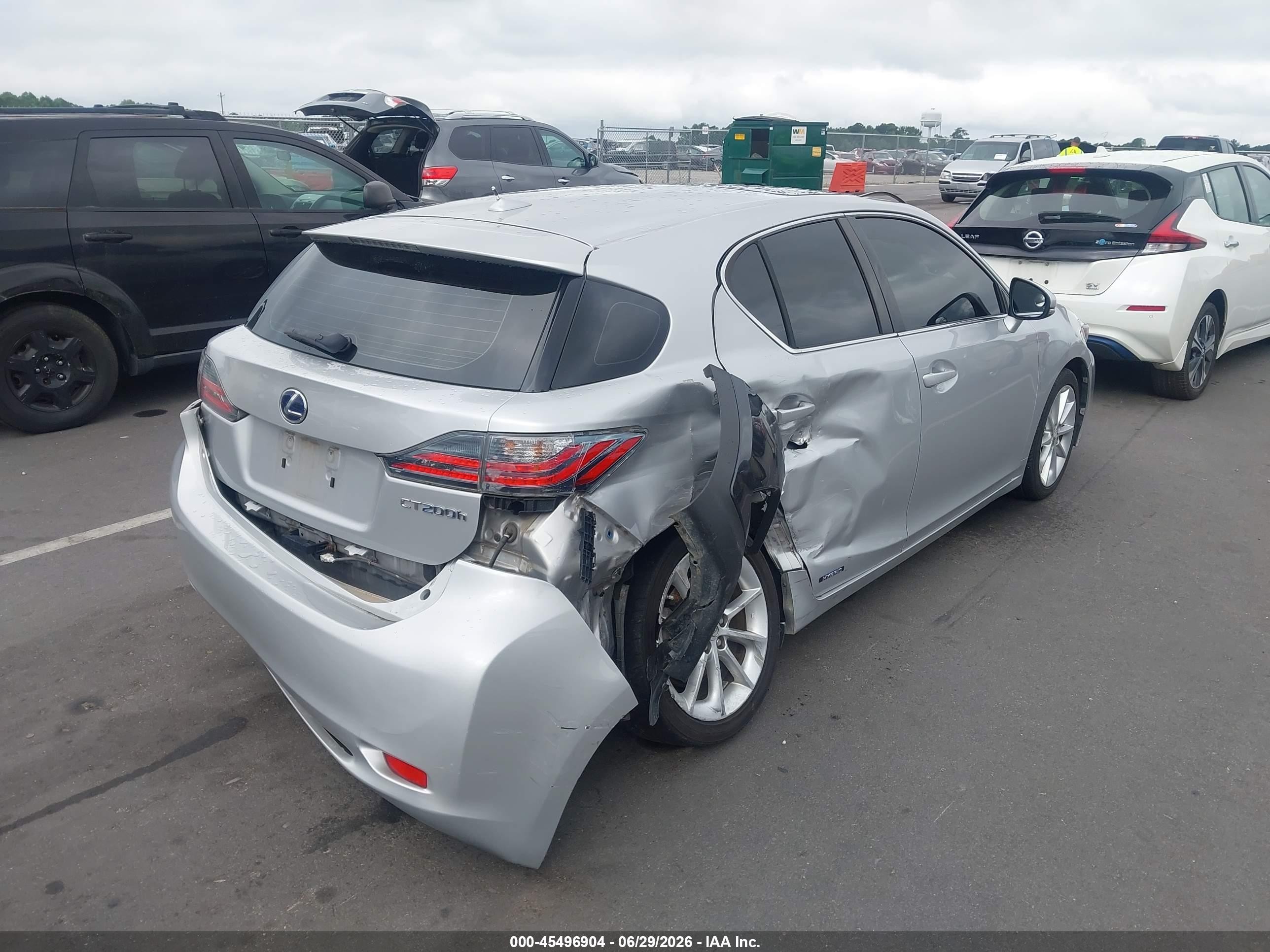 2011 Lexus Ct 200h Premium Серебряный vin: JTHKD5BH9B2034943