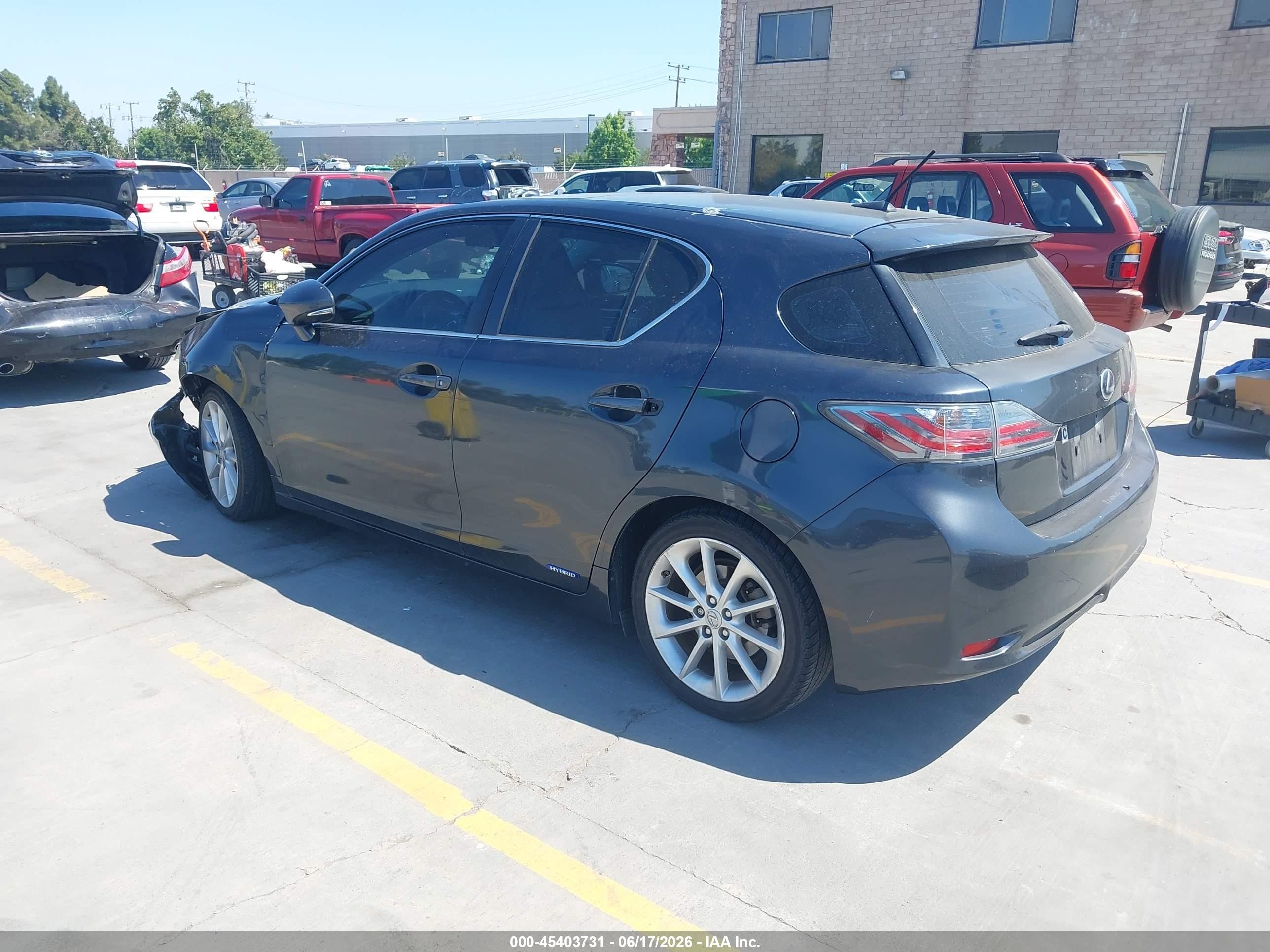 2011 Lexus Ct 200h Premium Black vin: JTHKD5BH9B2043464