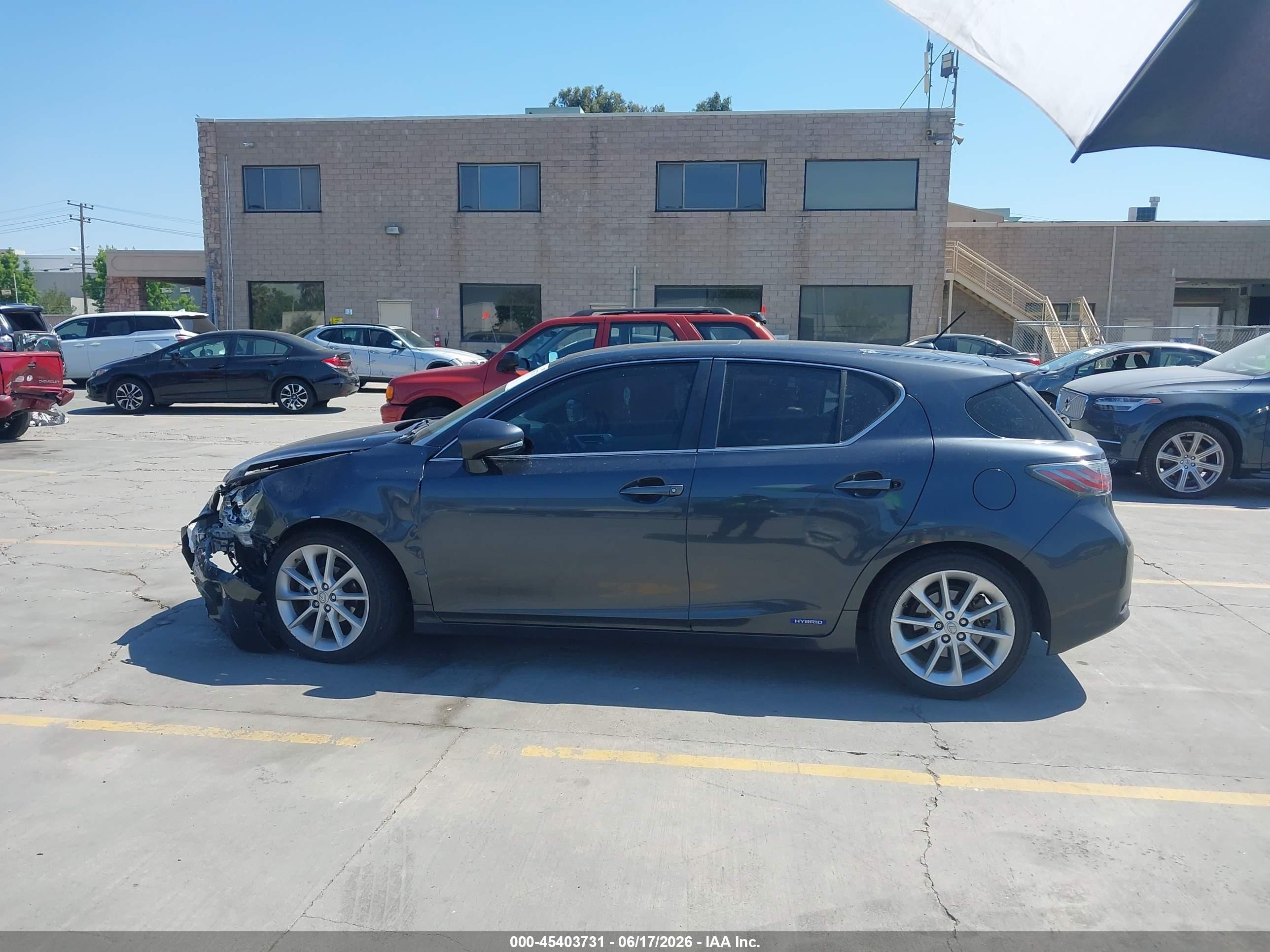 2011 Lexus Ct 200h Premium Black vin: JTHKD5BH9B2043464