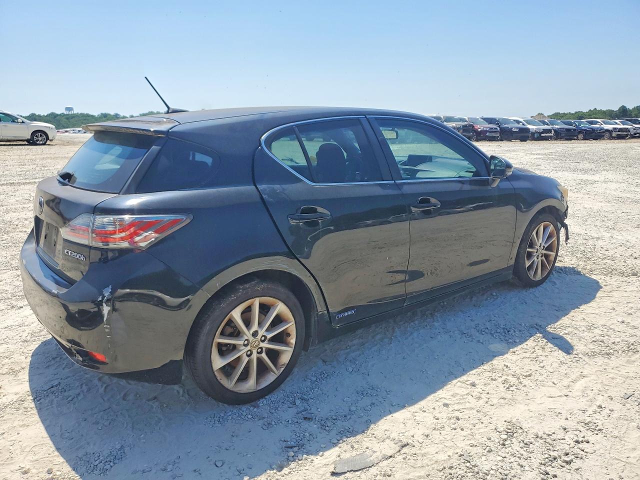 2012 Lexus Ct 200 Black vin: JTHKD5BH9C2049511