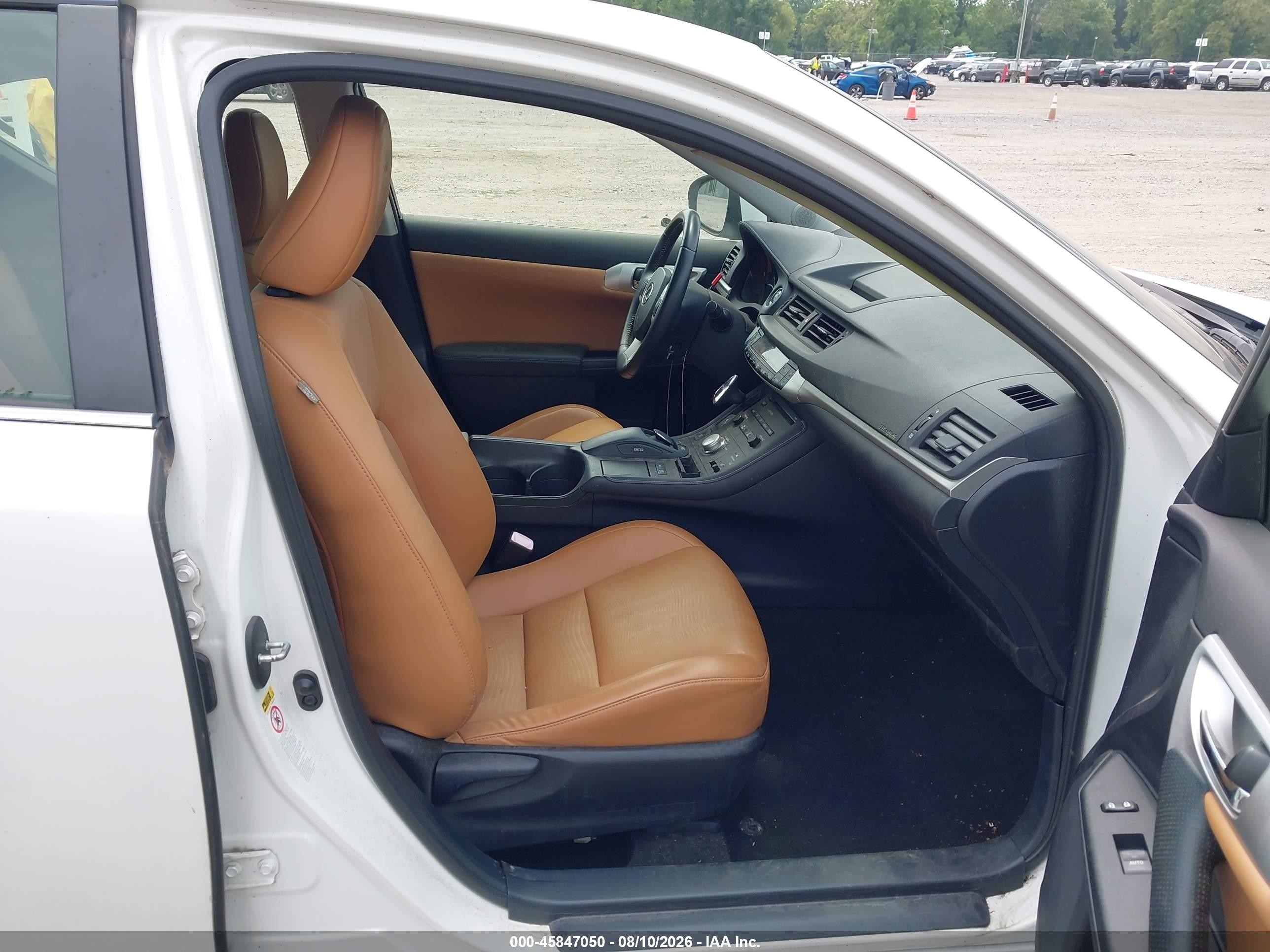 2012 Lexus Ct 200h Premium Белый vin: JTHKD5BH9C2055289