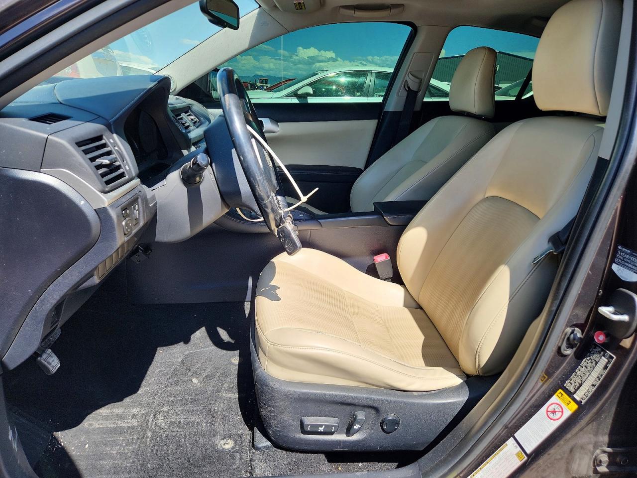 2012 Lexus Ct 200 Charcoal vin: JTHKD5BH9C2062128