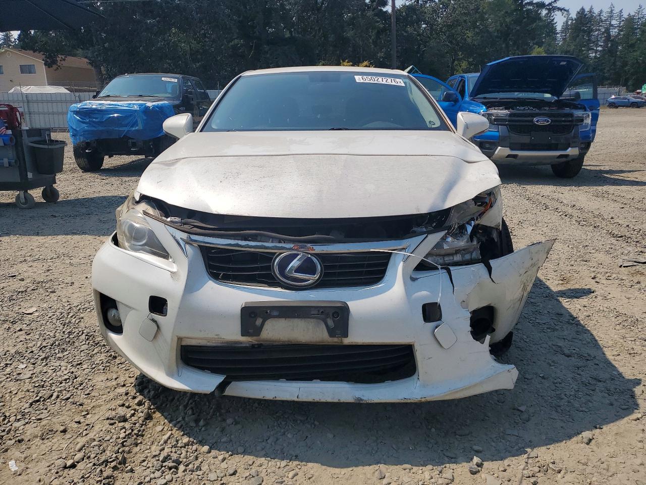 2012 Lexus Ct 200 White vin: JTHKD5BH9C2069449