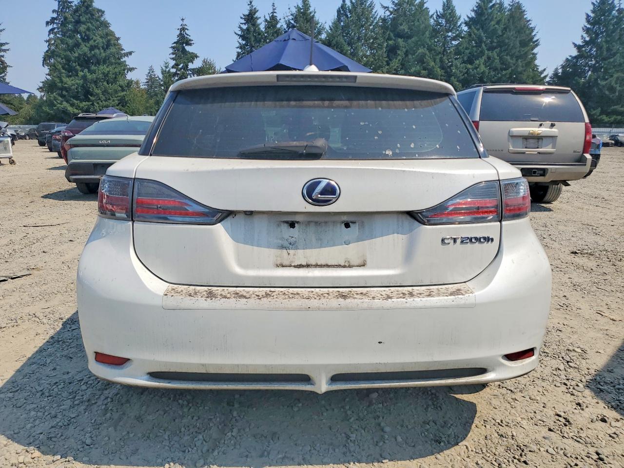 2012 Lexus Ct 200 White vin: JTHKD5BH9C2069449
