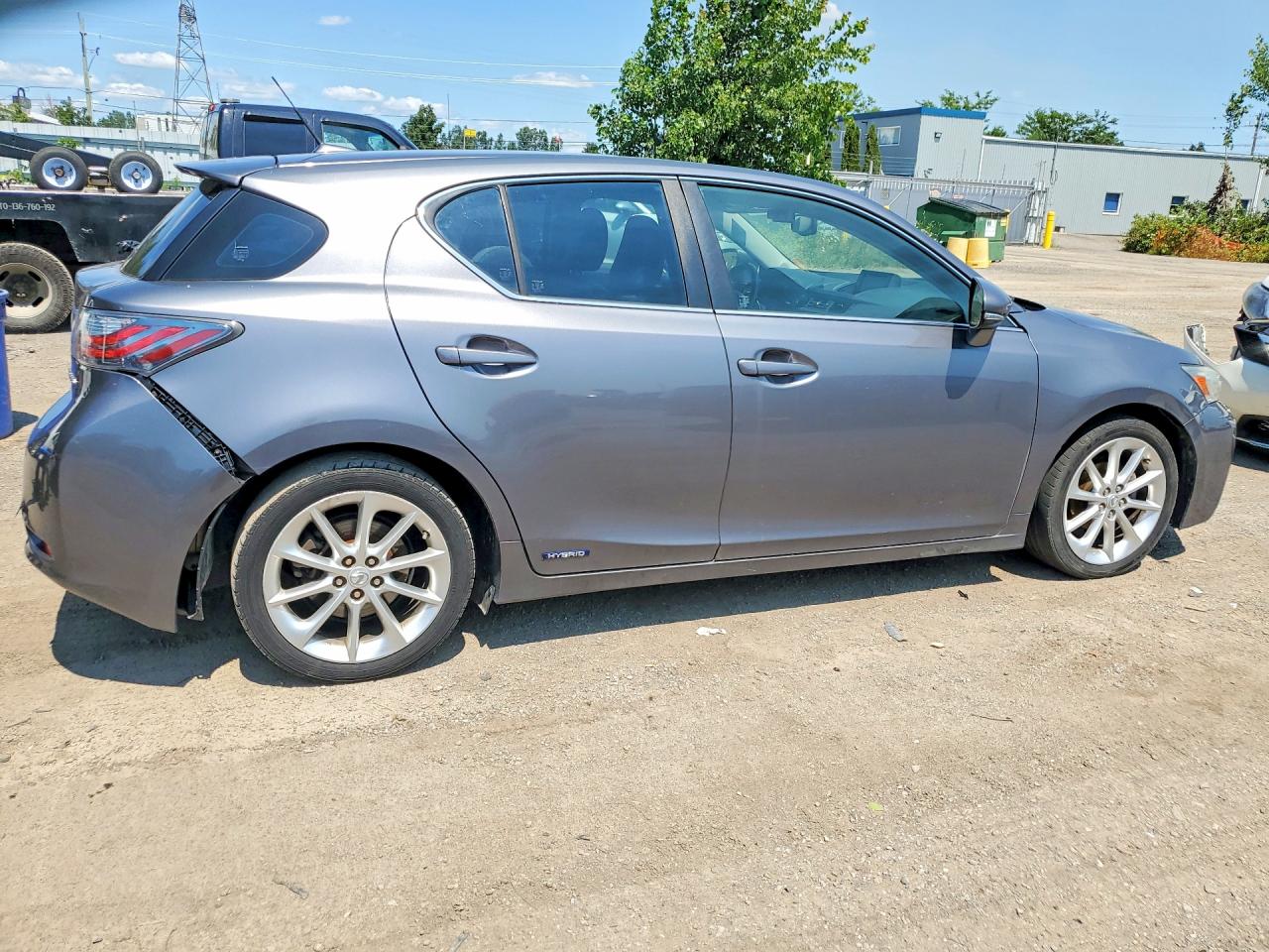 2012 Lexus Ct 200h Base Gray vin: JTHKD5BH9C2087496