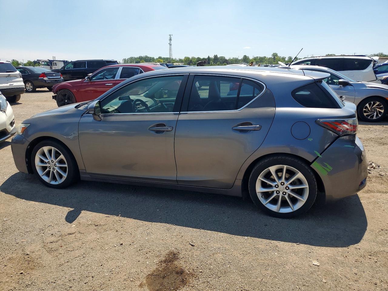 2012 Lexus Ct 200h Base Gray vin: JTHKD5BH9C2087496