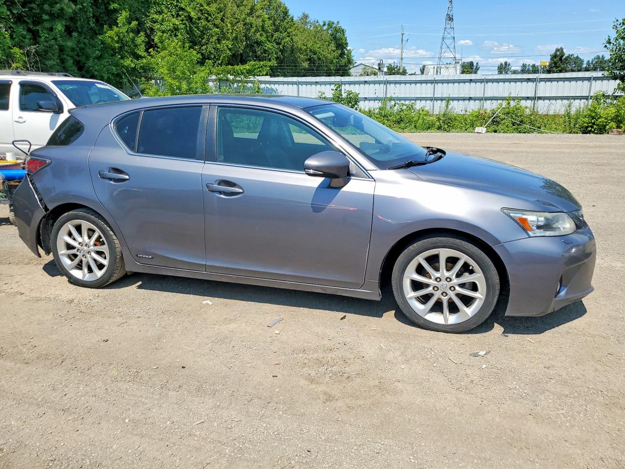 2012 Lexus Ct 200h Base Gray vin: JTHKD5BH9C2087496